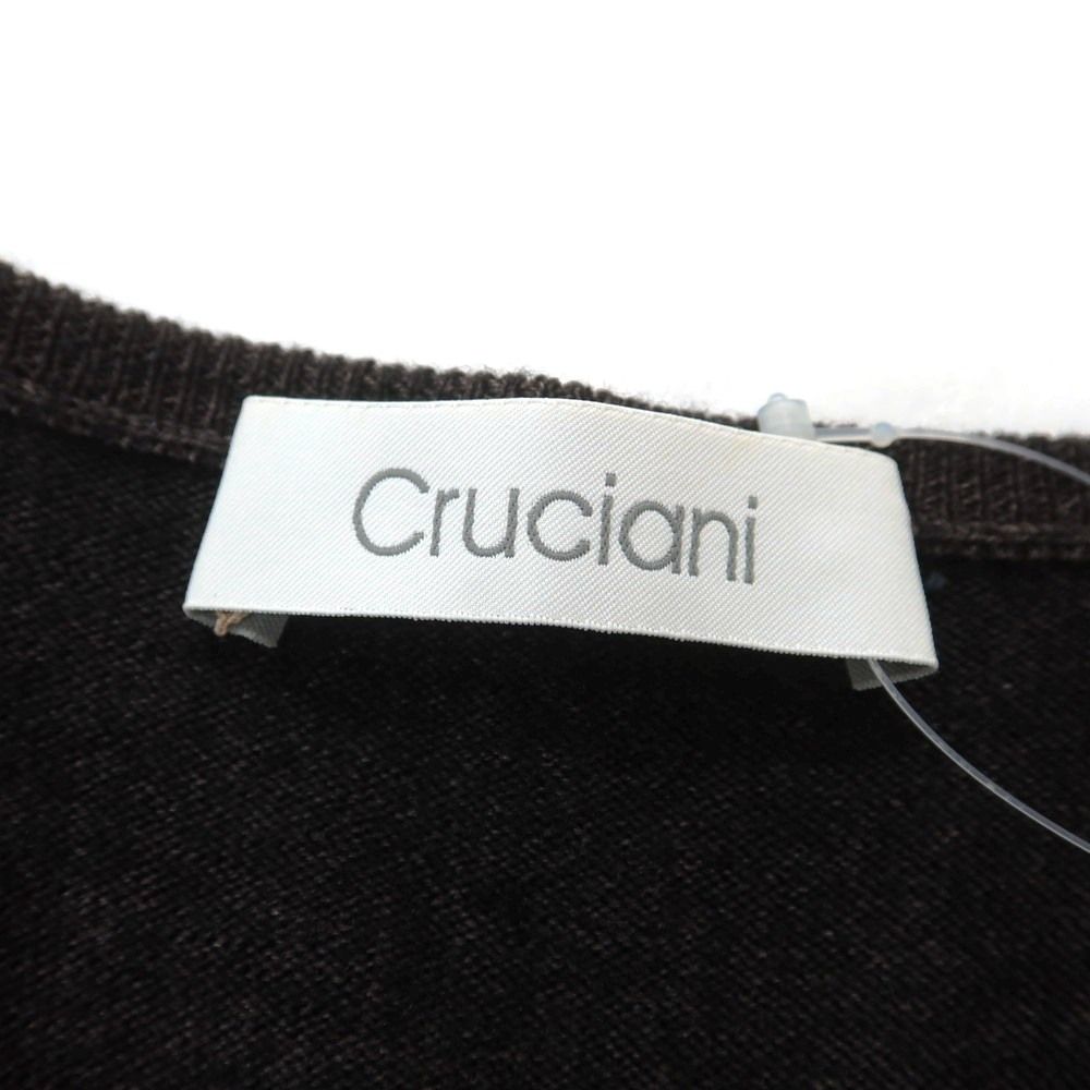 中古】クルチアーニ CRUCIANI ガーメントダイ ウール Vネック プル
