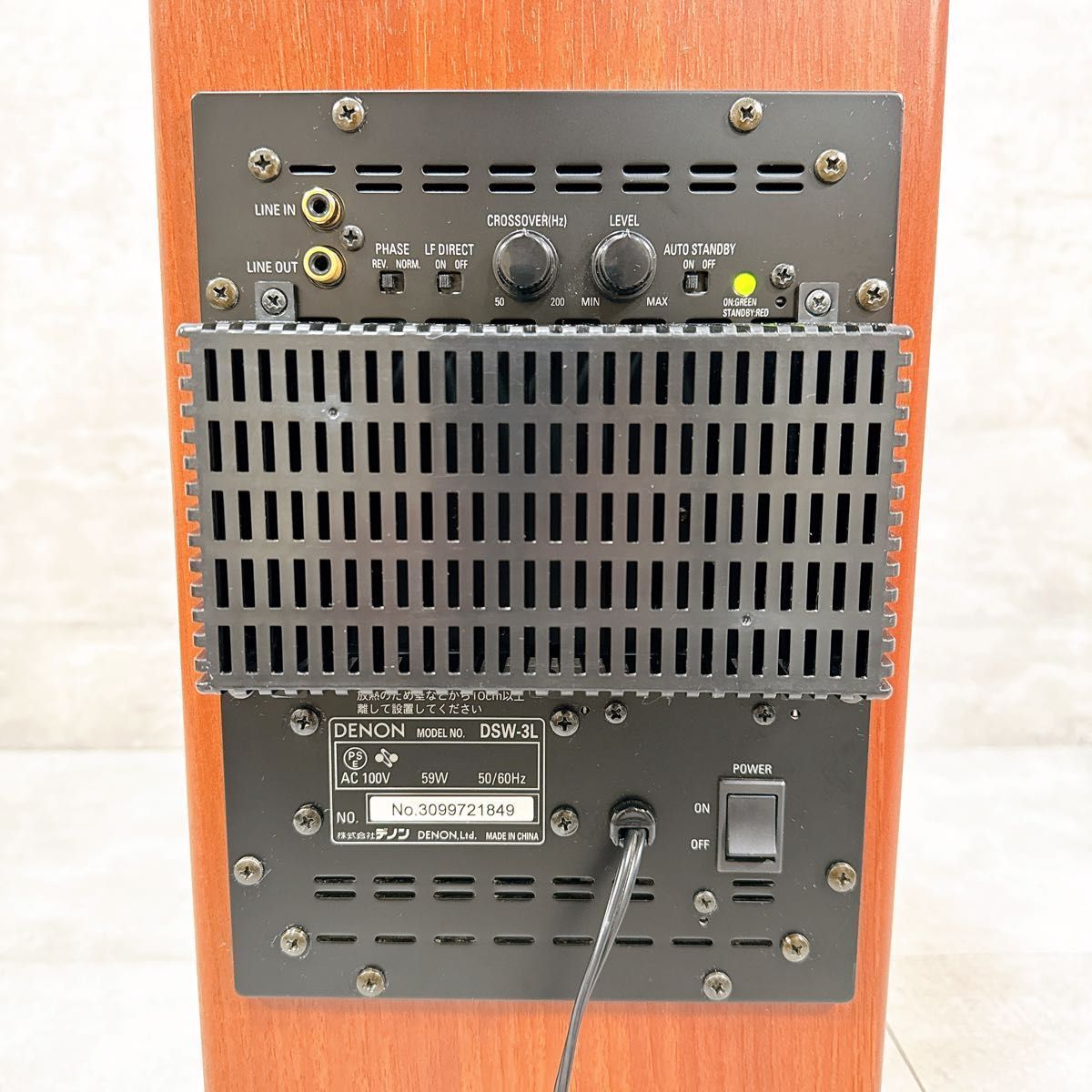 美品 DENON DSW-3L アンプ内蔵 サブウーファー スーパーウーファー DENON デノン DSW-3L アンプ内蔵サブウーファー サブウーハー スーパー