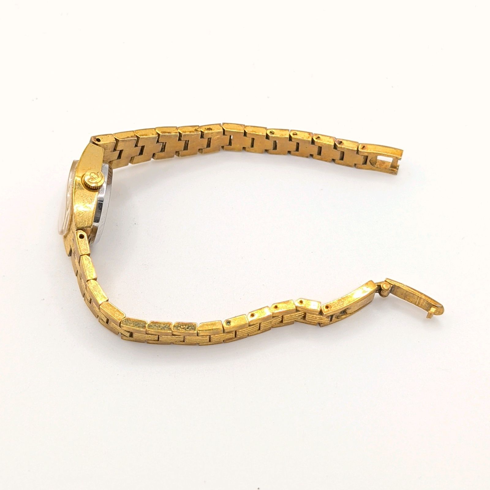  RADO 561.7929.2 Watch Ladies G dial Date Square Y 2 K 00 S Vintage Working ラドー 時計 手巻き式 レディース ゴールド文字盤 デイト ヴィンテージ 稼働品 手巻き時計 腕時計(アナログ)