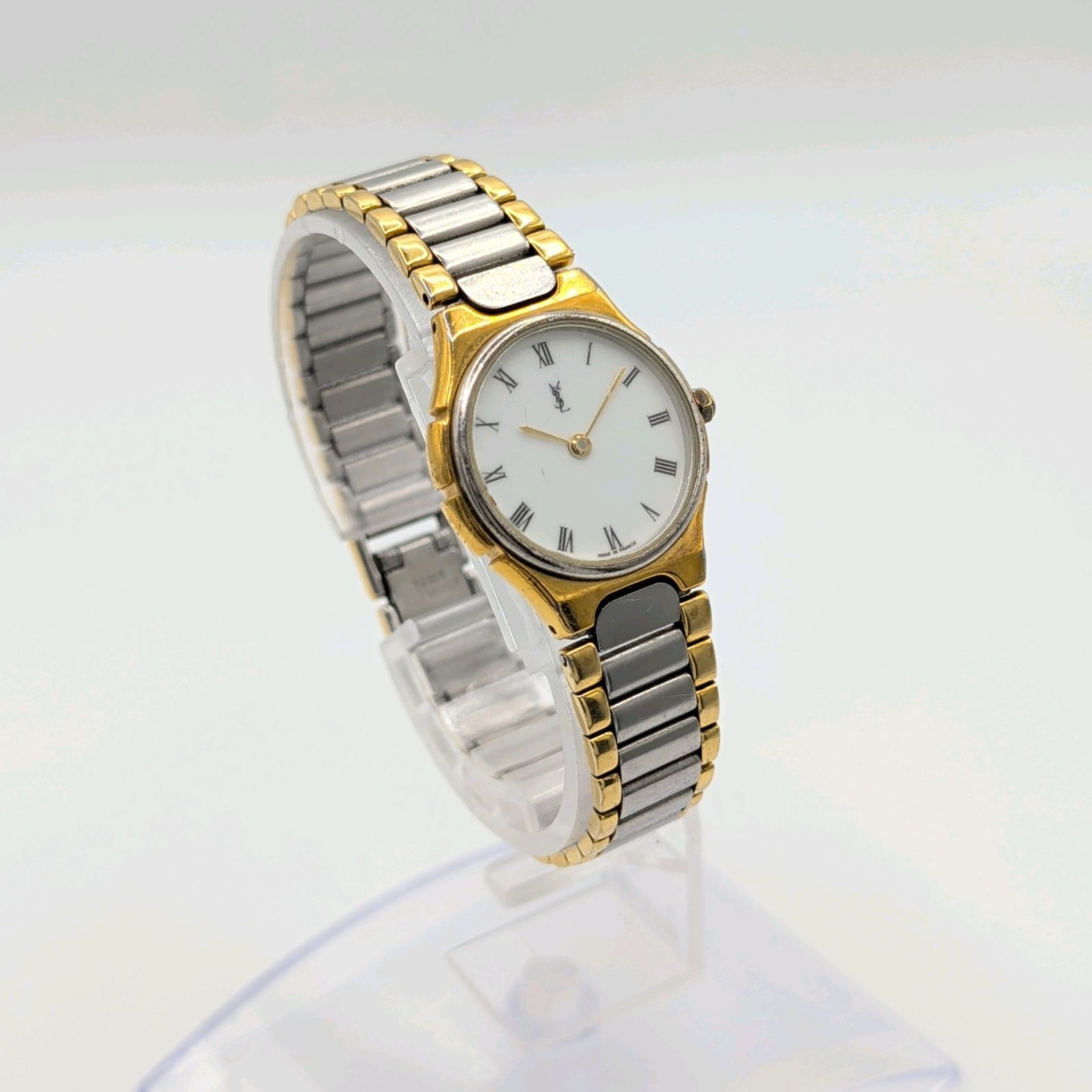 Yves Saint Laurent Watch quartz Ladies Gold Silver Combi Y2K 00S