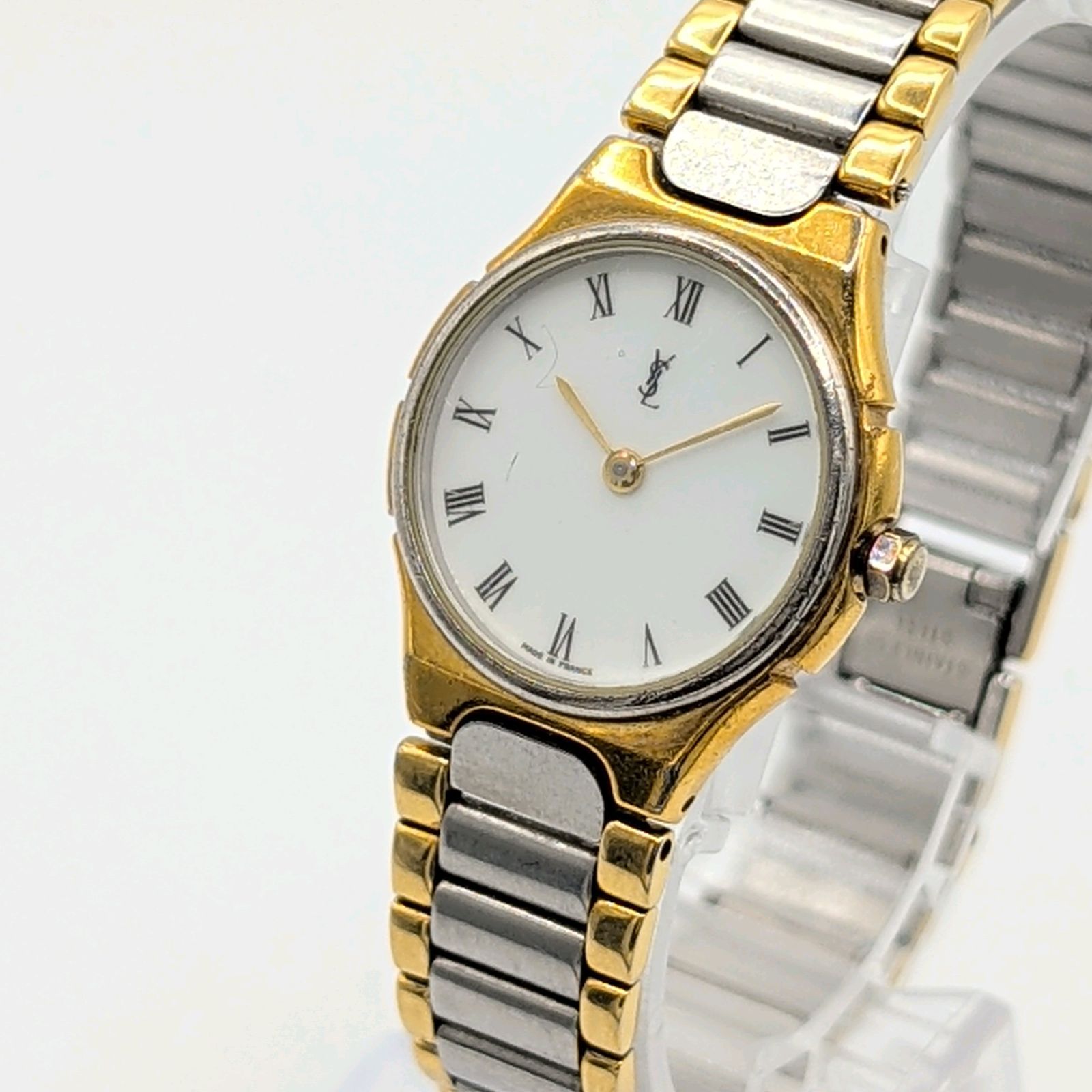 Yves Saint Laurent Watch quartz Ladies Gold Silver Combi Y2K 00S