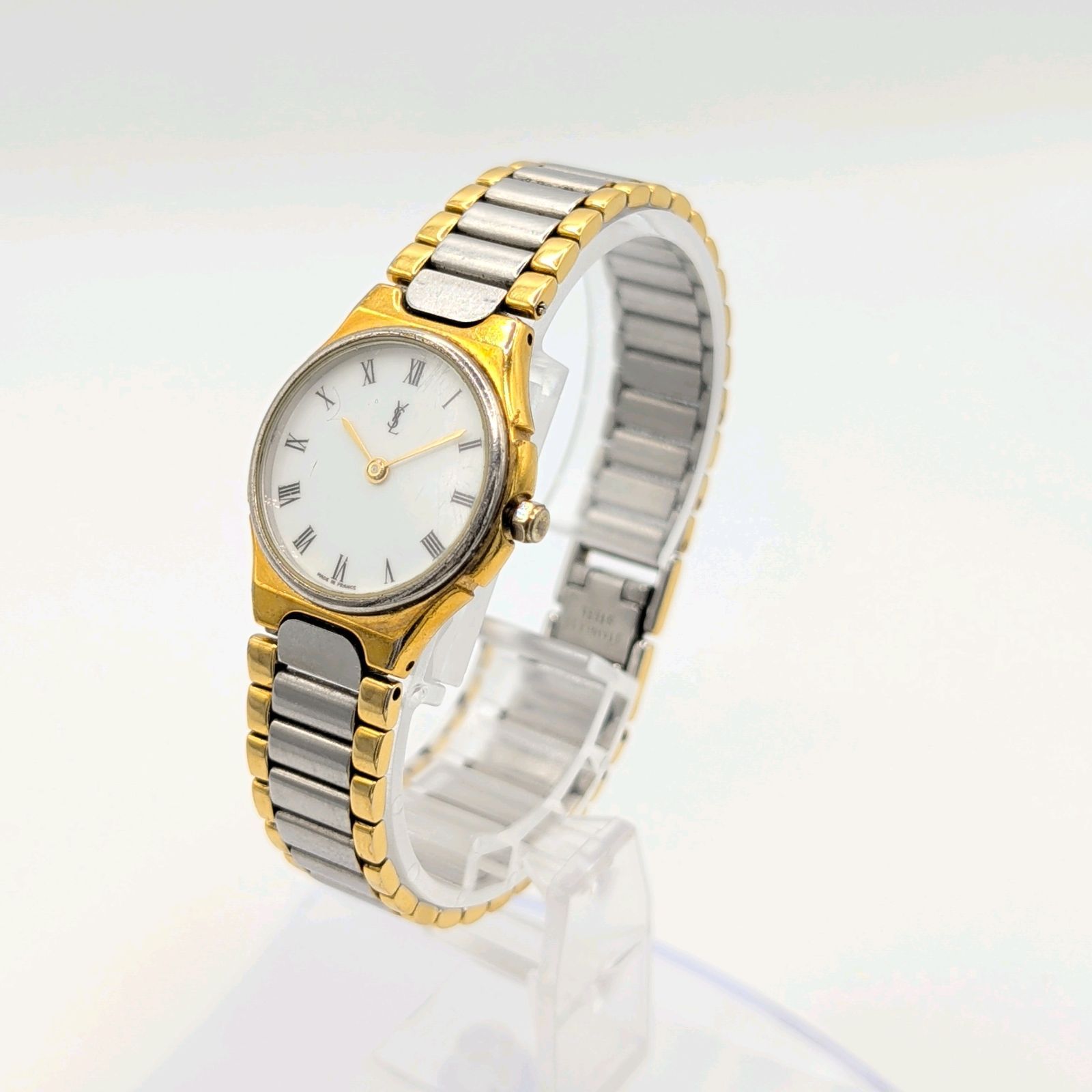 Yves Saint Laurent Watch quartz Ladies Gold Silver Combi Y2K 00S