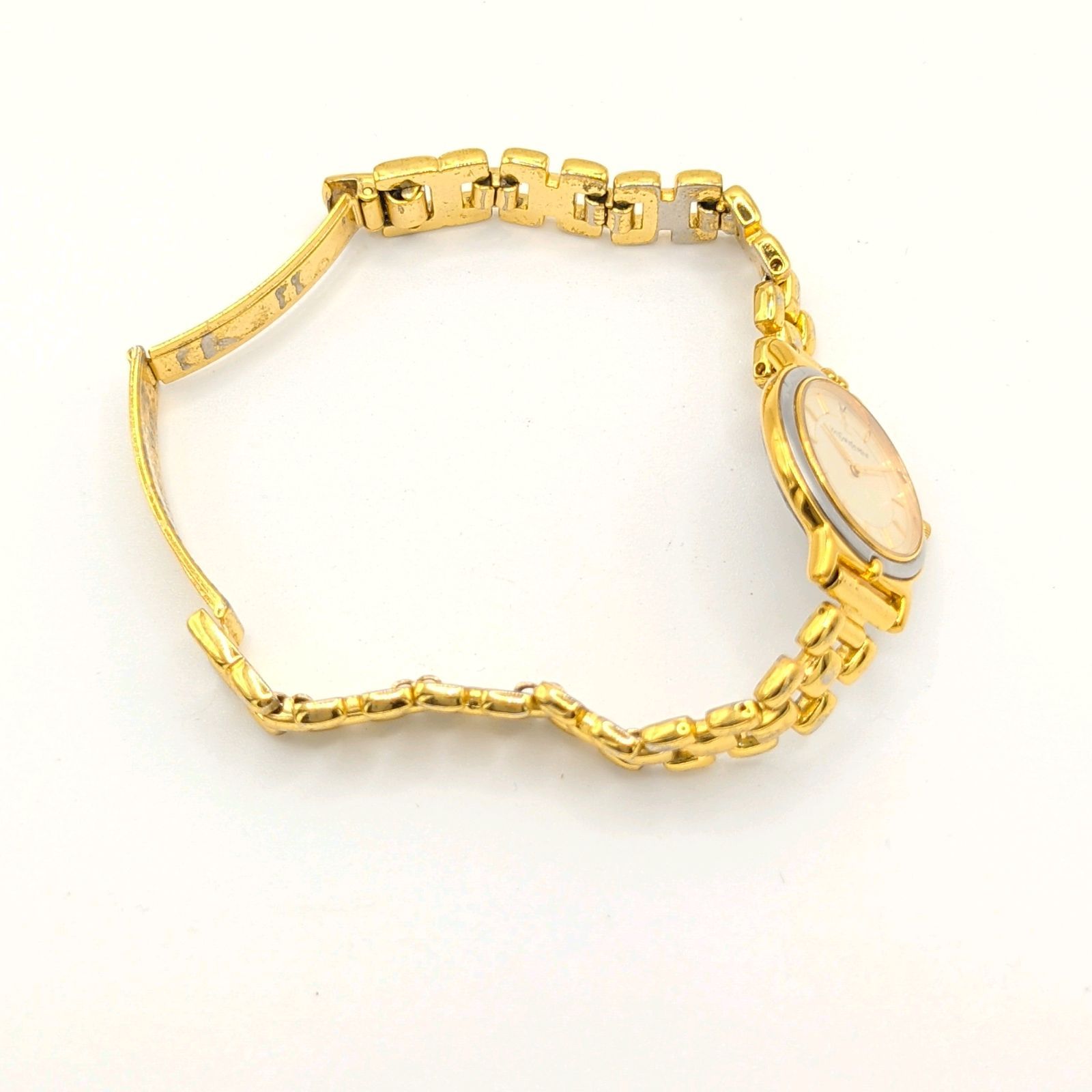 Yves Saint Laurent 2200-228481 Watch QZ Ladies Gold Round Y2K 00S