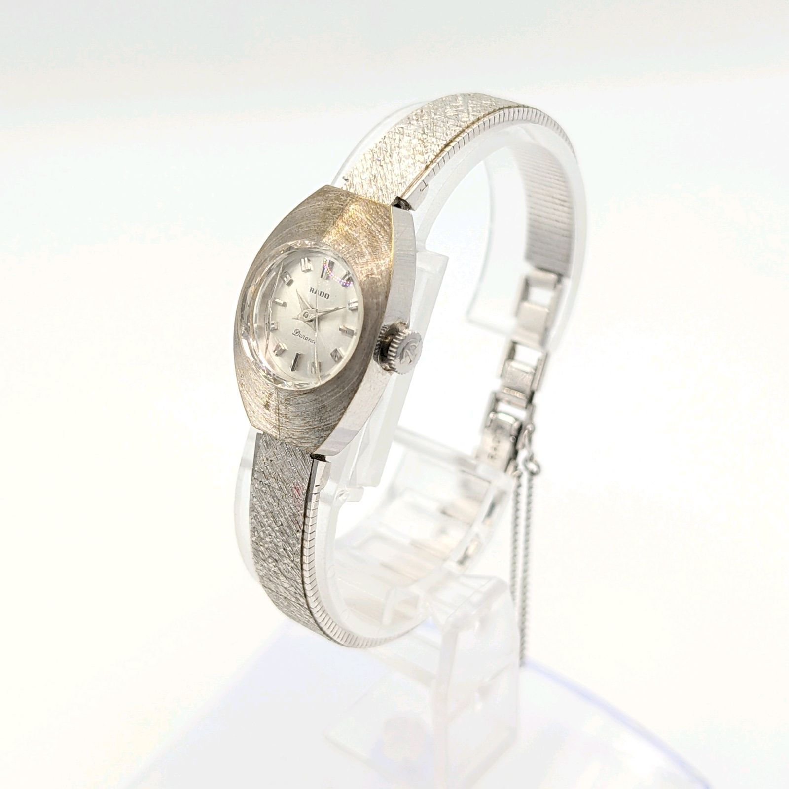 RADO Durance Watch Hand-Winding Ladies Square Silver Y2K 00S