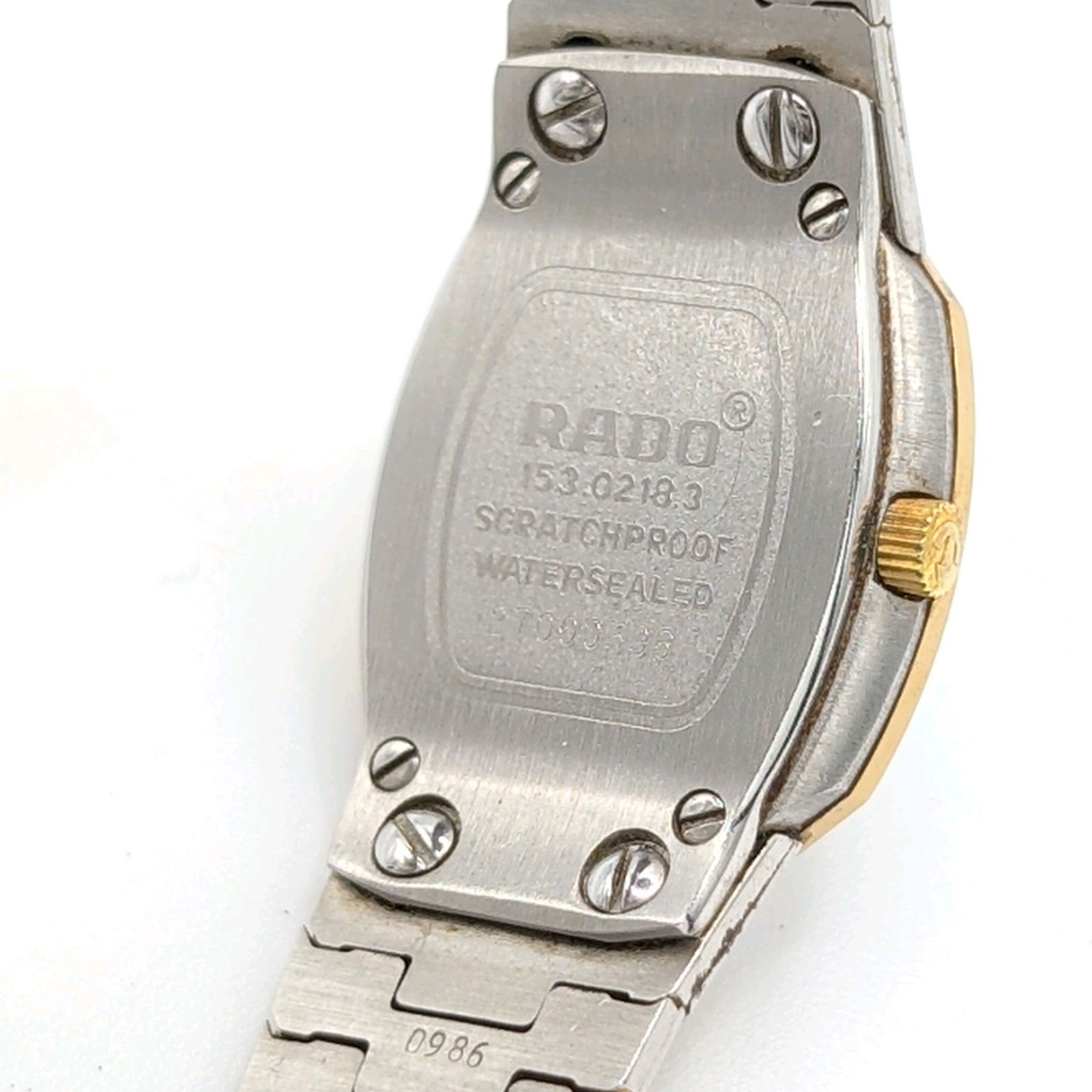 RADO DIASTAR Watch Quartz Ladies Square Gold Y2K 00S Vintage Not