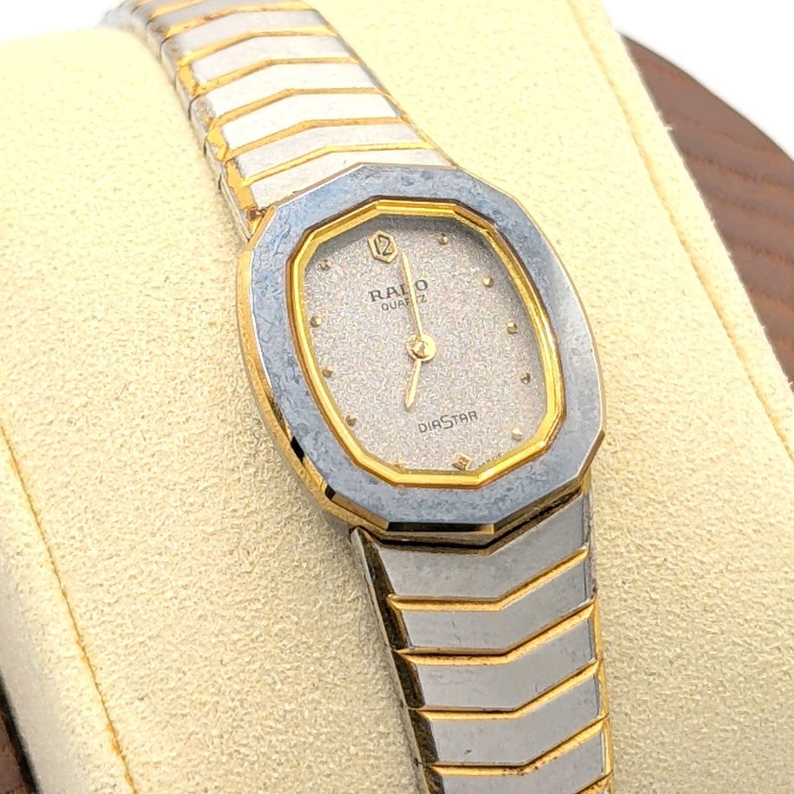 RADO DIASTAR Watch Quartz Ladies Square Gold Y2K 00S Vintage Not