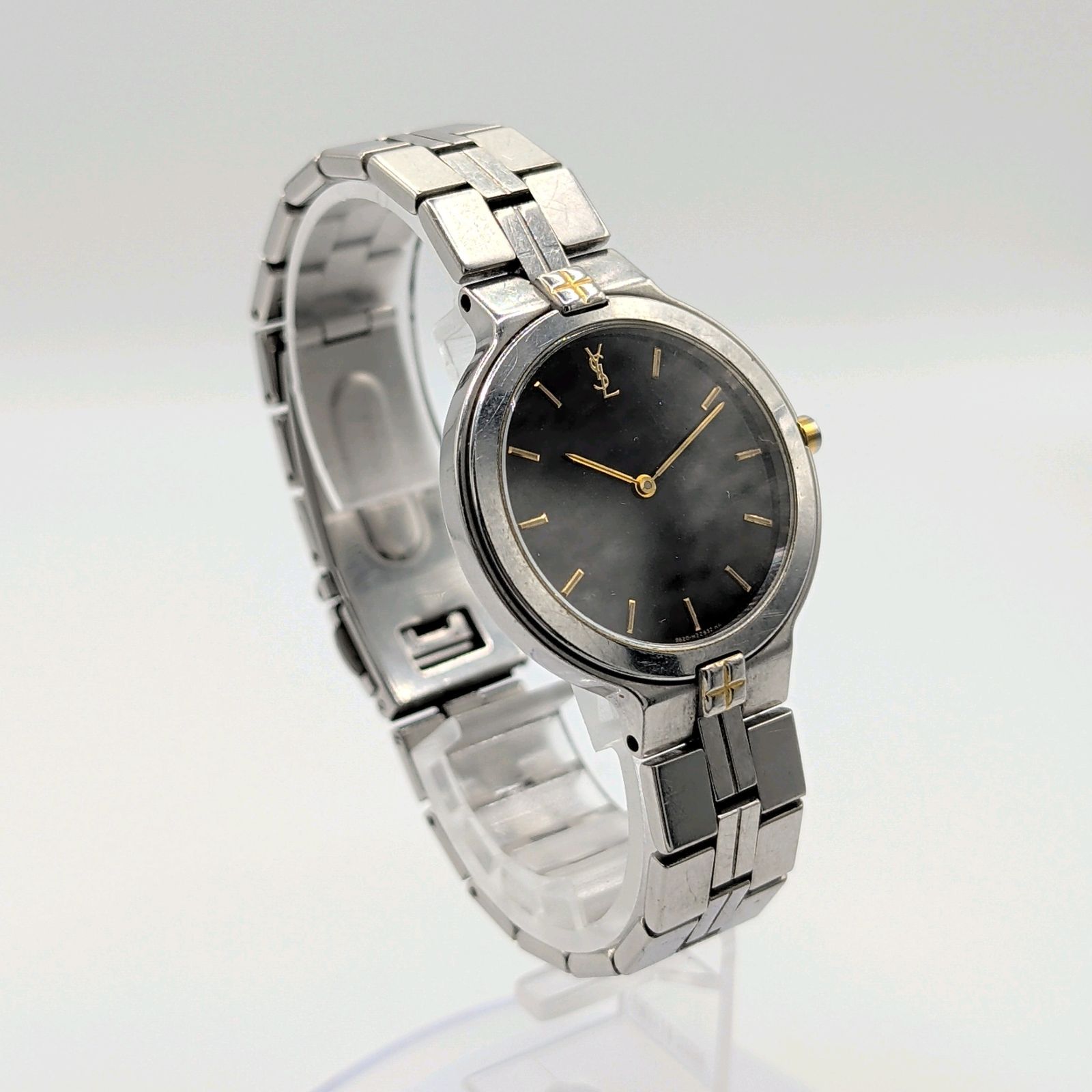 Yves Saint Laurent 9820-H13821 Watch quartz Men's Silver Y2K 00S