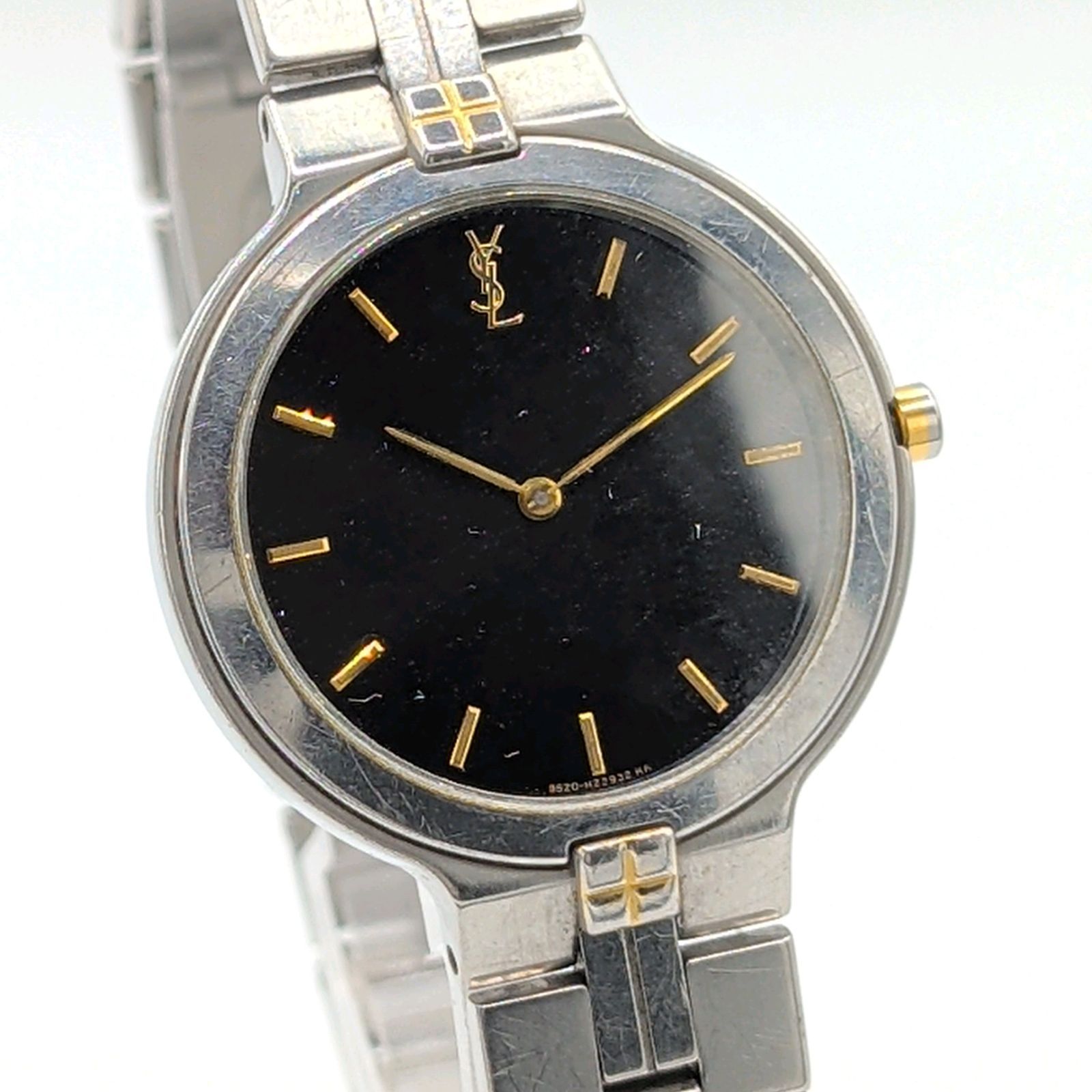 Yves Saint Laurent 9820-H13821 Watch quartz Men's Silver Y2K 00S