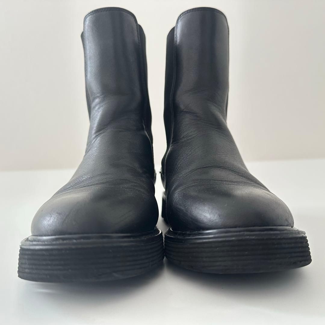 スローブイエナ 24AW サイドゴアブーツ ミドル丈 牛革 ブラック 35 22