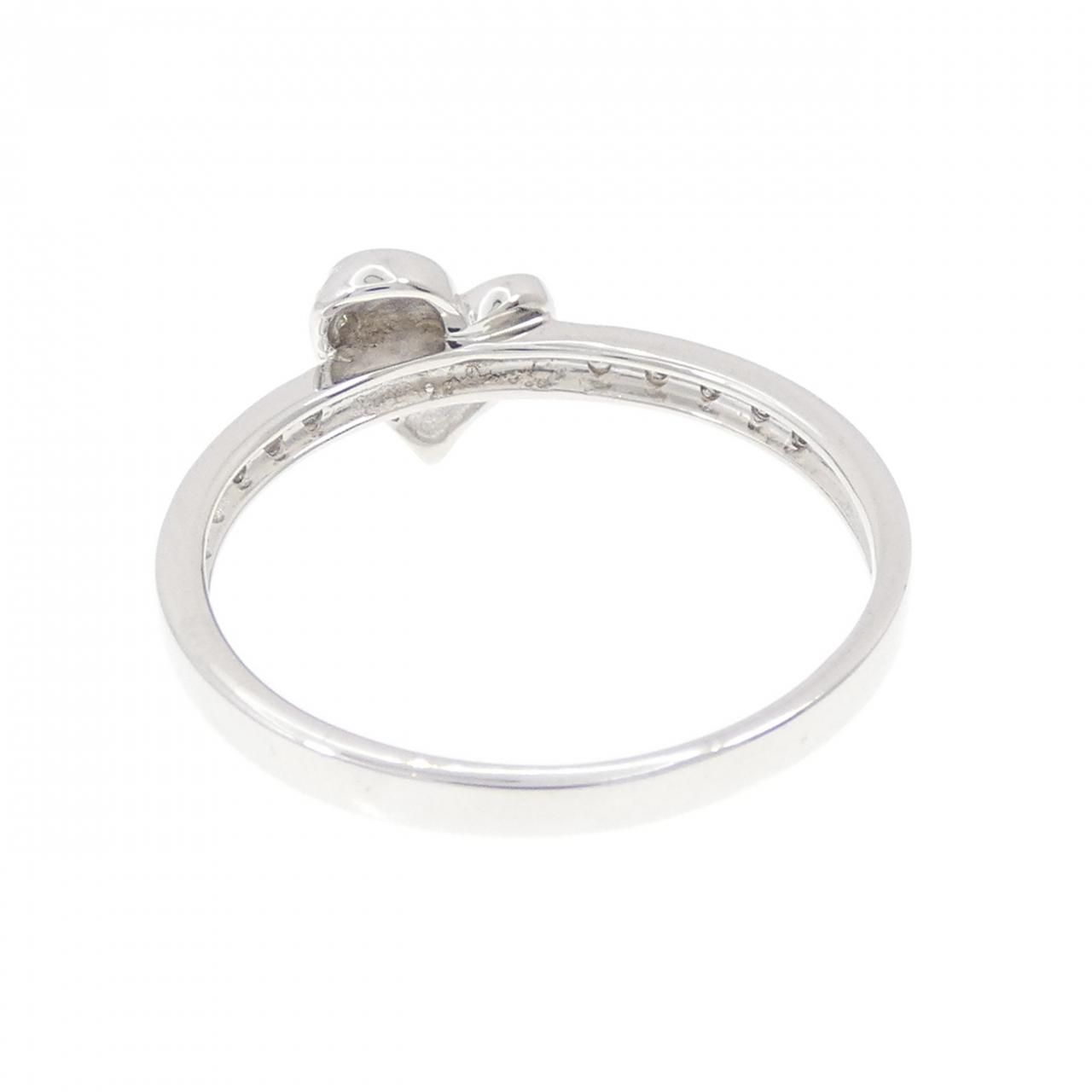 K18WG ハート ダイヤモンド リング 0.07CT - メルカリ