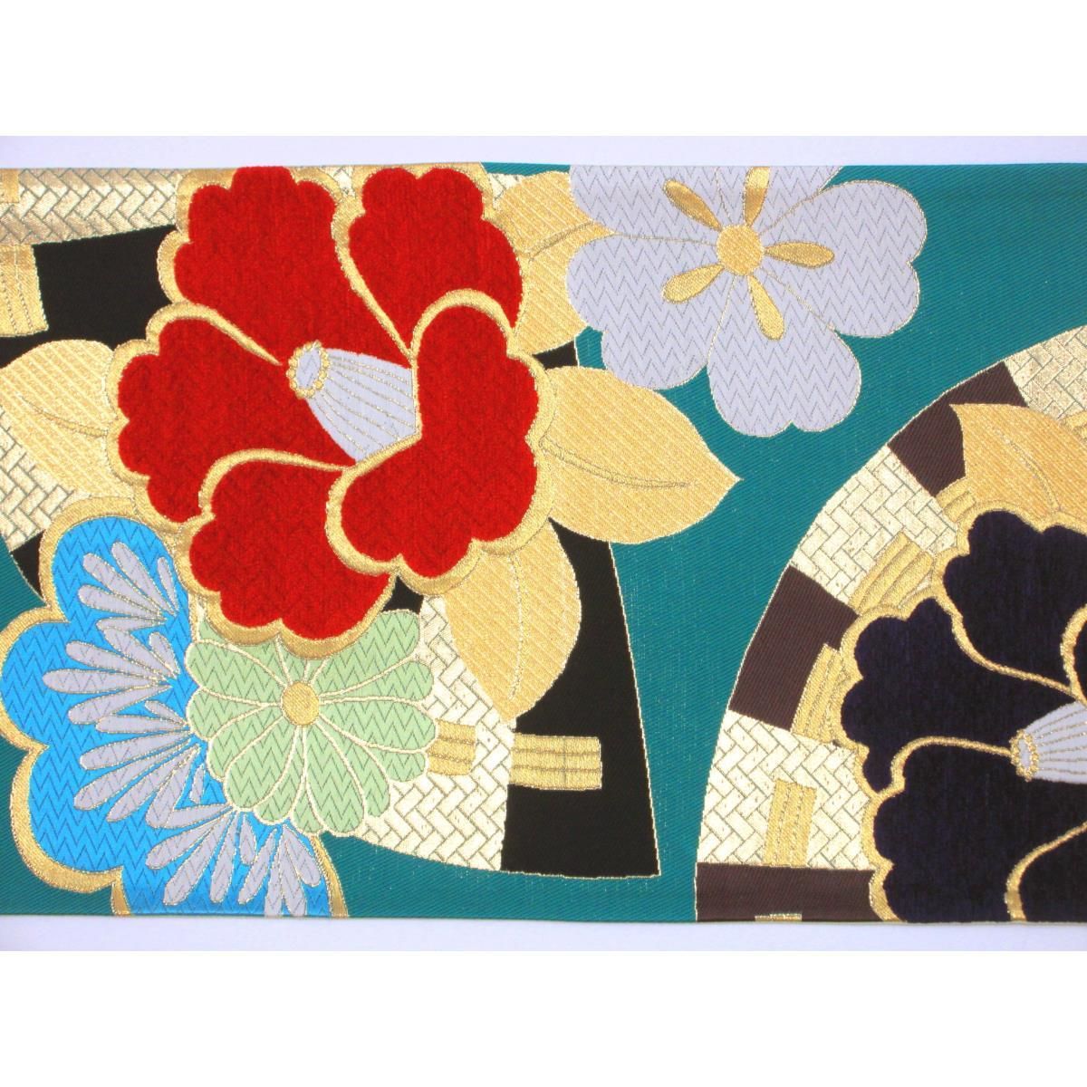 新品未使用！モール小花模様袋帯 新品未使用！モール小花模様袋帯