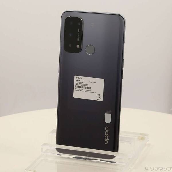 中古品〕 OPPO Reno5 A 128GB シルバーブラック A103OP Y!mobile SIM