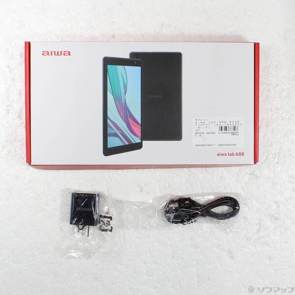 品〕 aiwa tab コレクション AB8 64GB ミッドナイト JA3-TBA0802 Wi-Fi