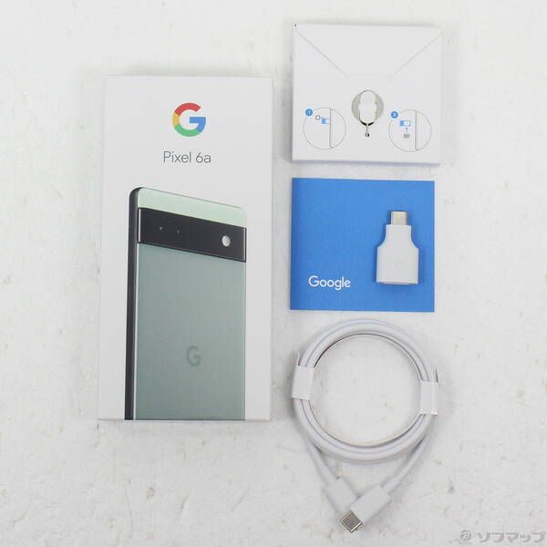 中古品〕 Google Pixel 6a 128GB セージ GB17L au SIMフリー【258】