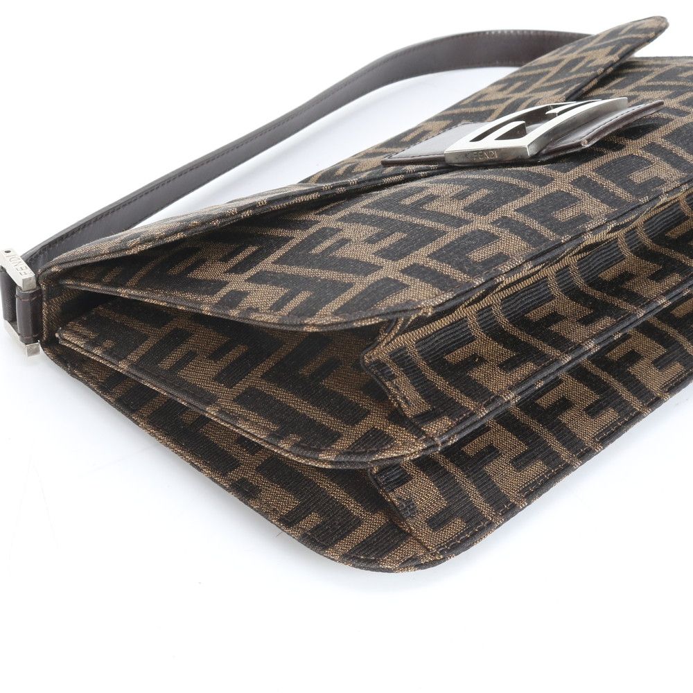 フェンディ　ズッカ　マンマバケット　キャンバス　ショルダーバッグ　ブラウン フェンディ マンマバケット スエード 2WAYショルダーバッグ ブラウン