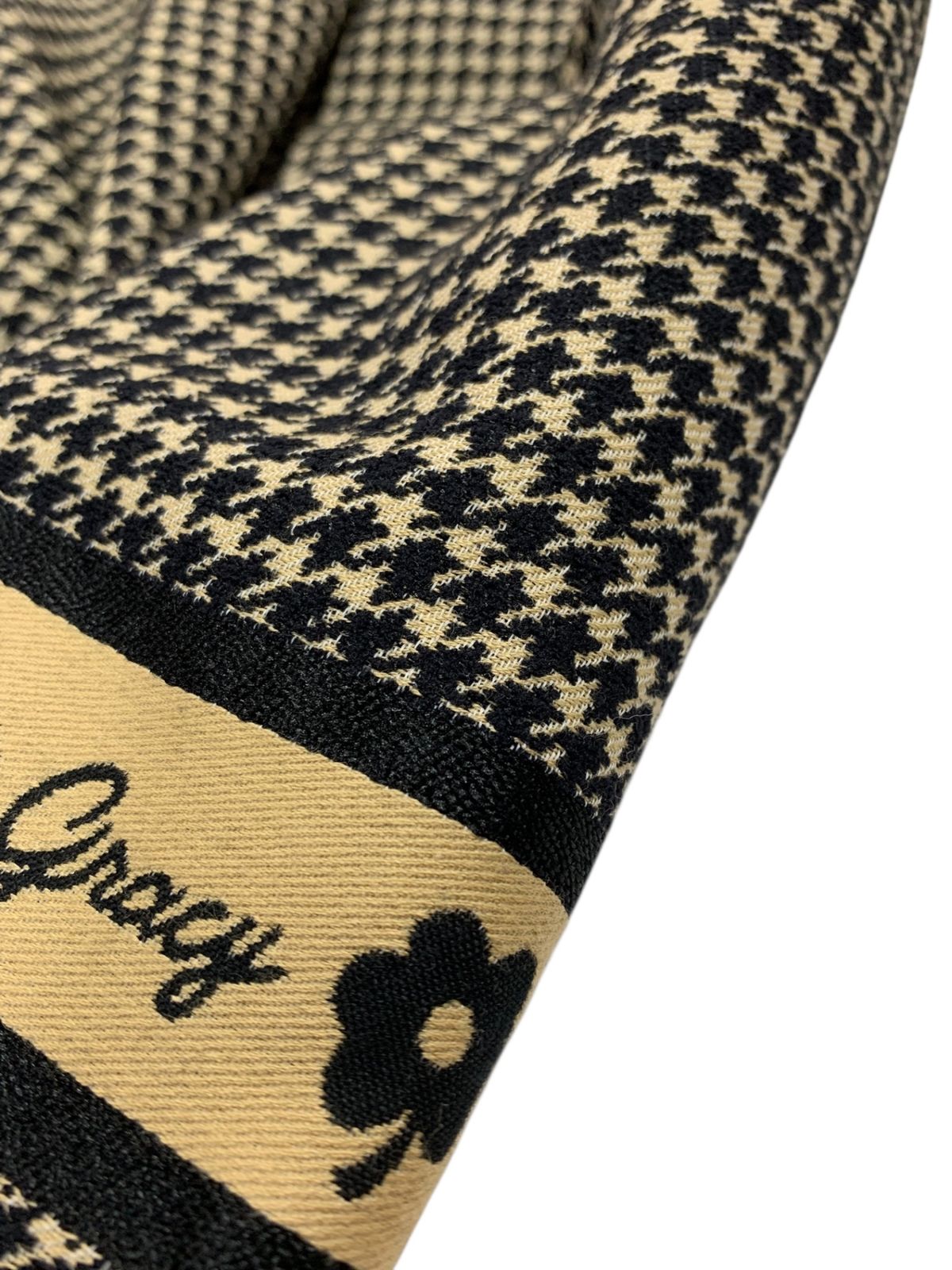 エムズグレイシー 千鳥柄ライン入りタックスカート 317524 42 ブラック