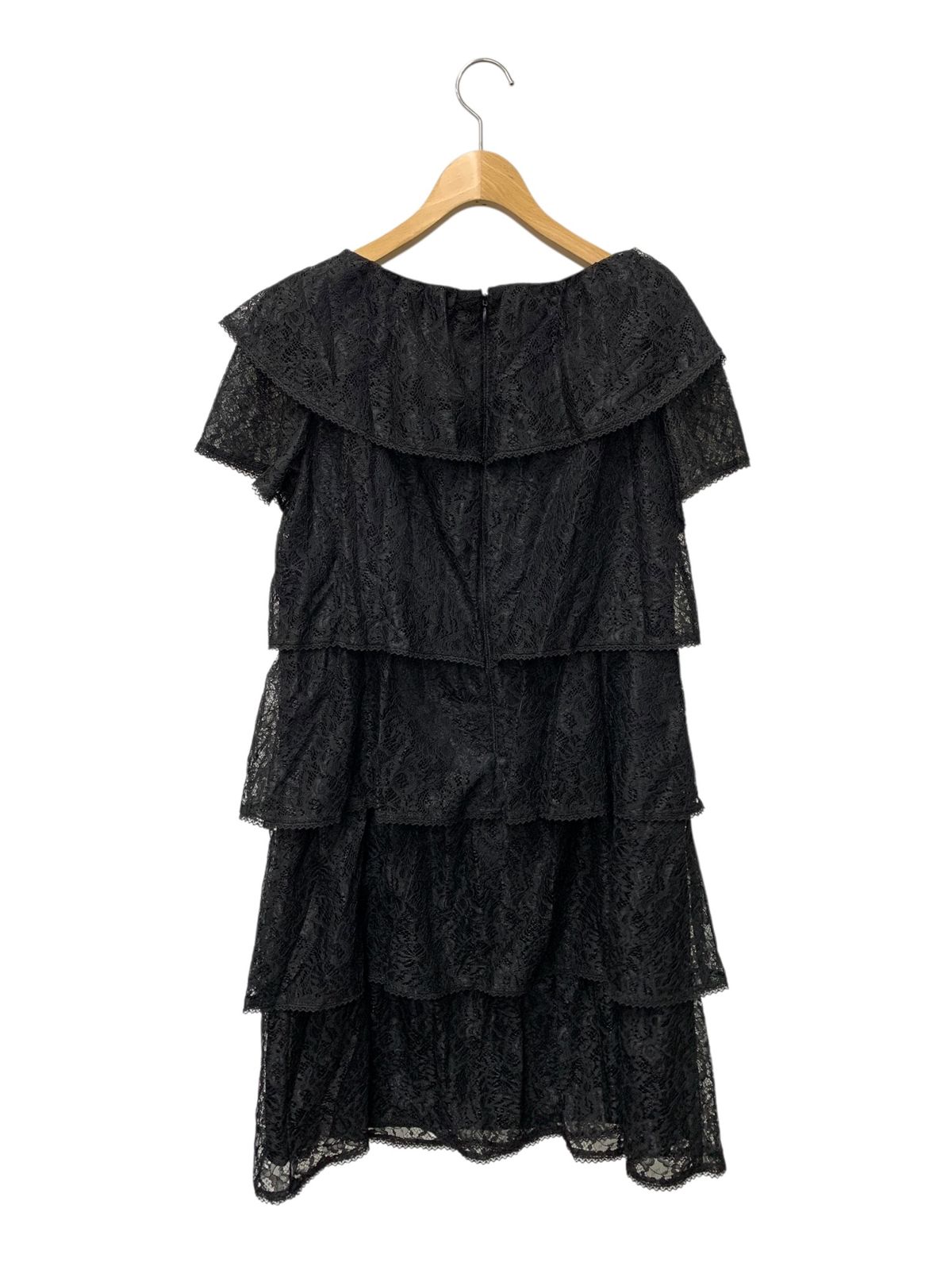 エムズグレイシー 721308 ワンピース 40 ブラック レース 花