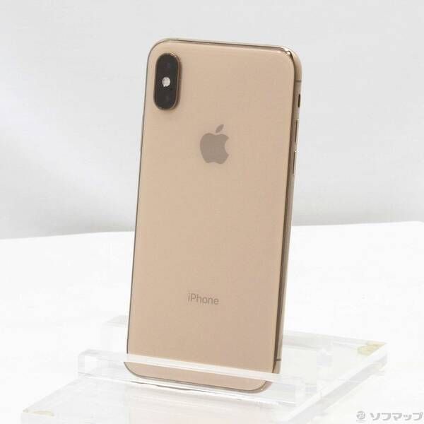 スマートフォン・携帯電話 〔品〕 iPhoneXS 64GB ゴールド NTAY2J／A