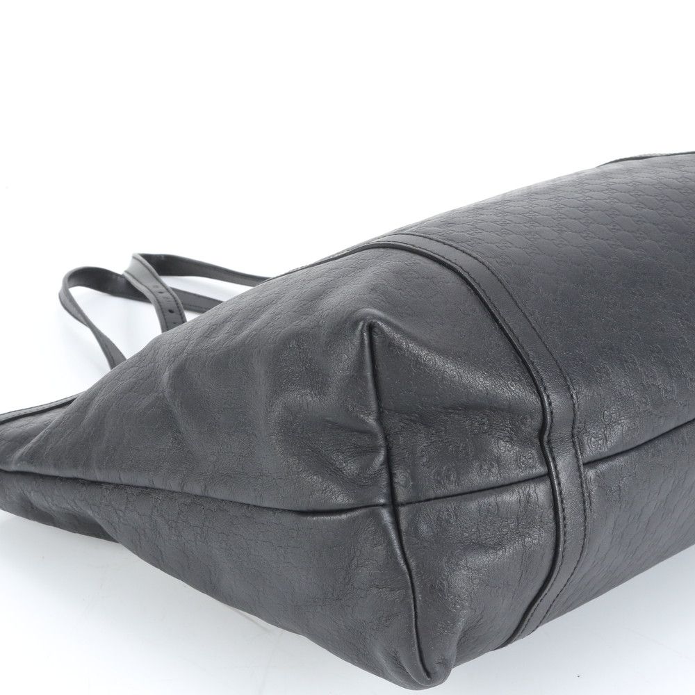 美品 グッチ マイクロ グッチシマ ニース レザー トート バッグ 肩掛け