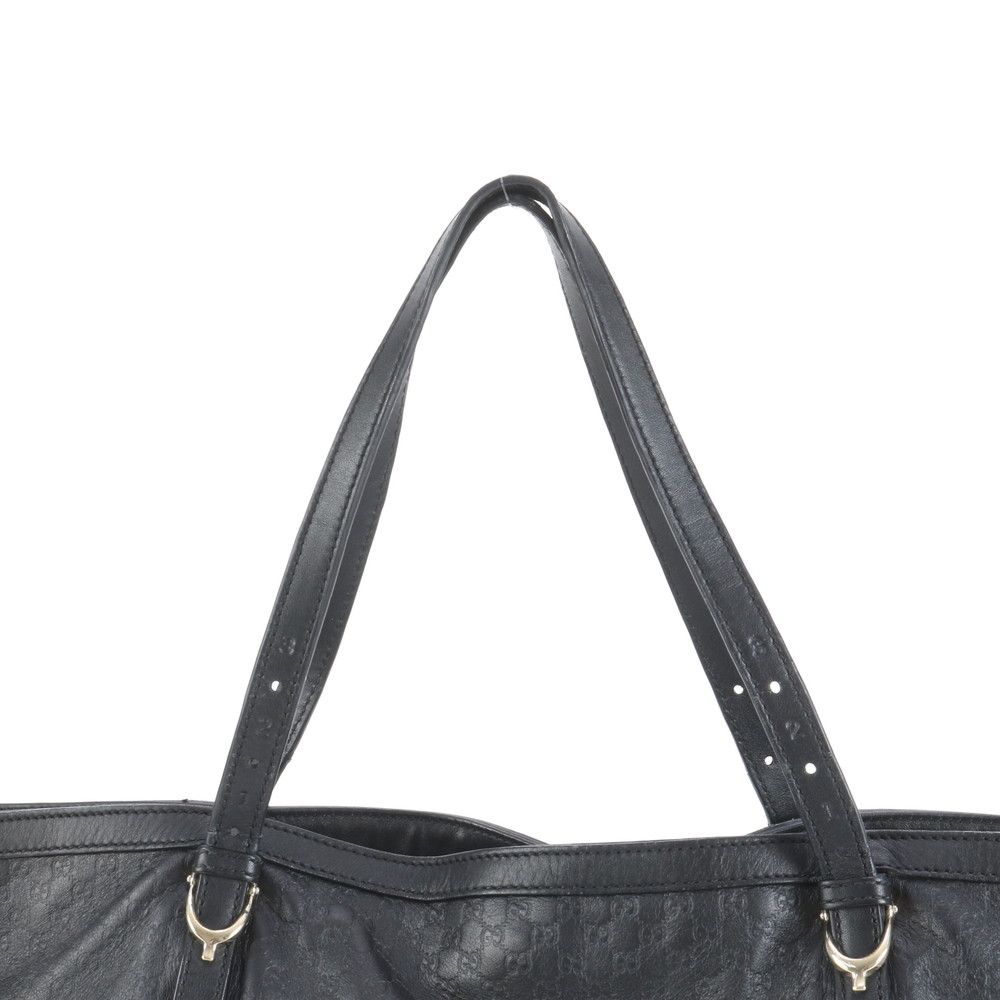 美品 グッチ マイクロ グッチシマ ニース レザー トート バッグ 肩掛け