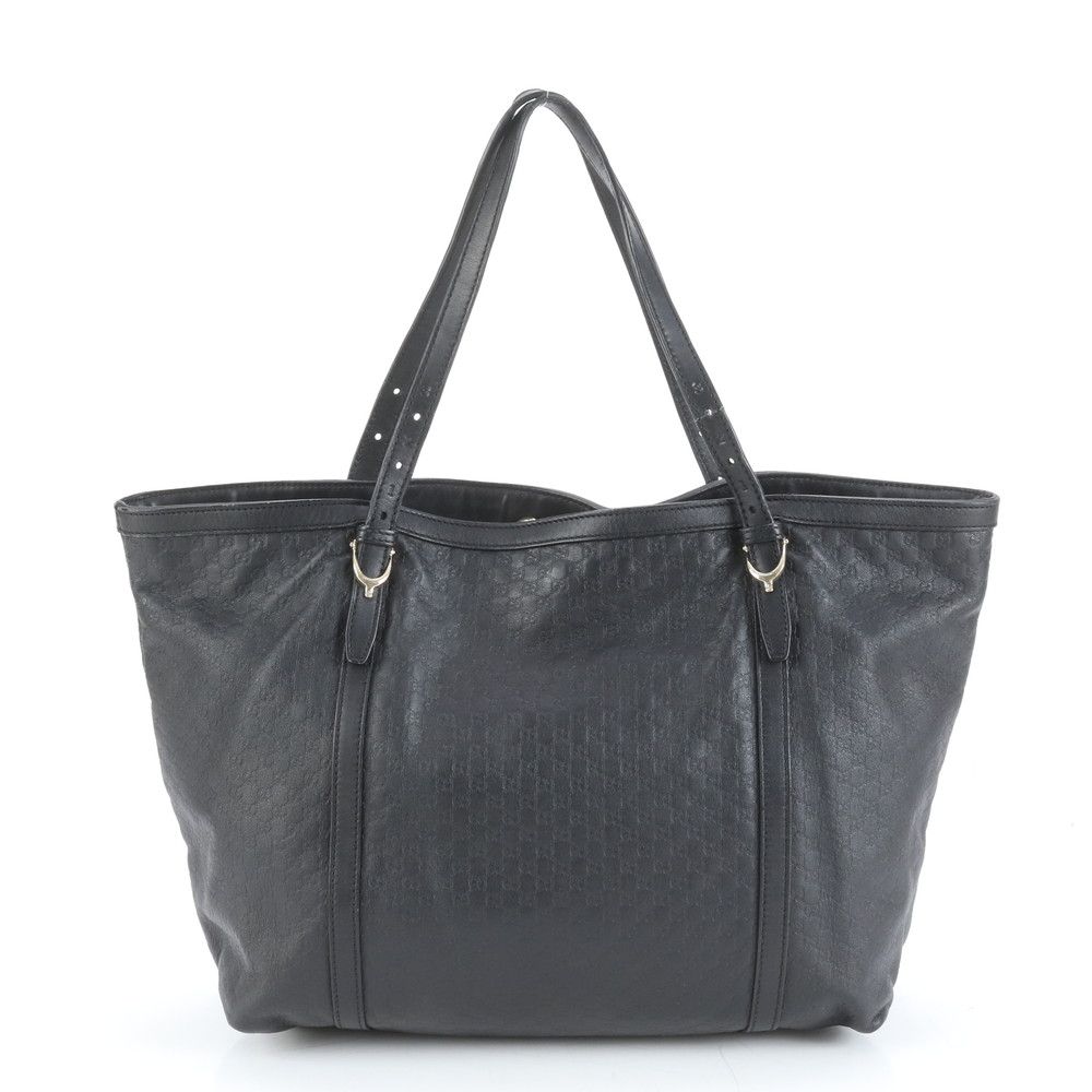 美品✨グッチ トートバッグ マイクロシマ レザー 肩掛け A4可 ブラック 美品 グッチ マイクロ グッチシマ ニース レザー トート バッグ 肩掛け