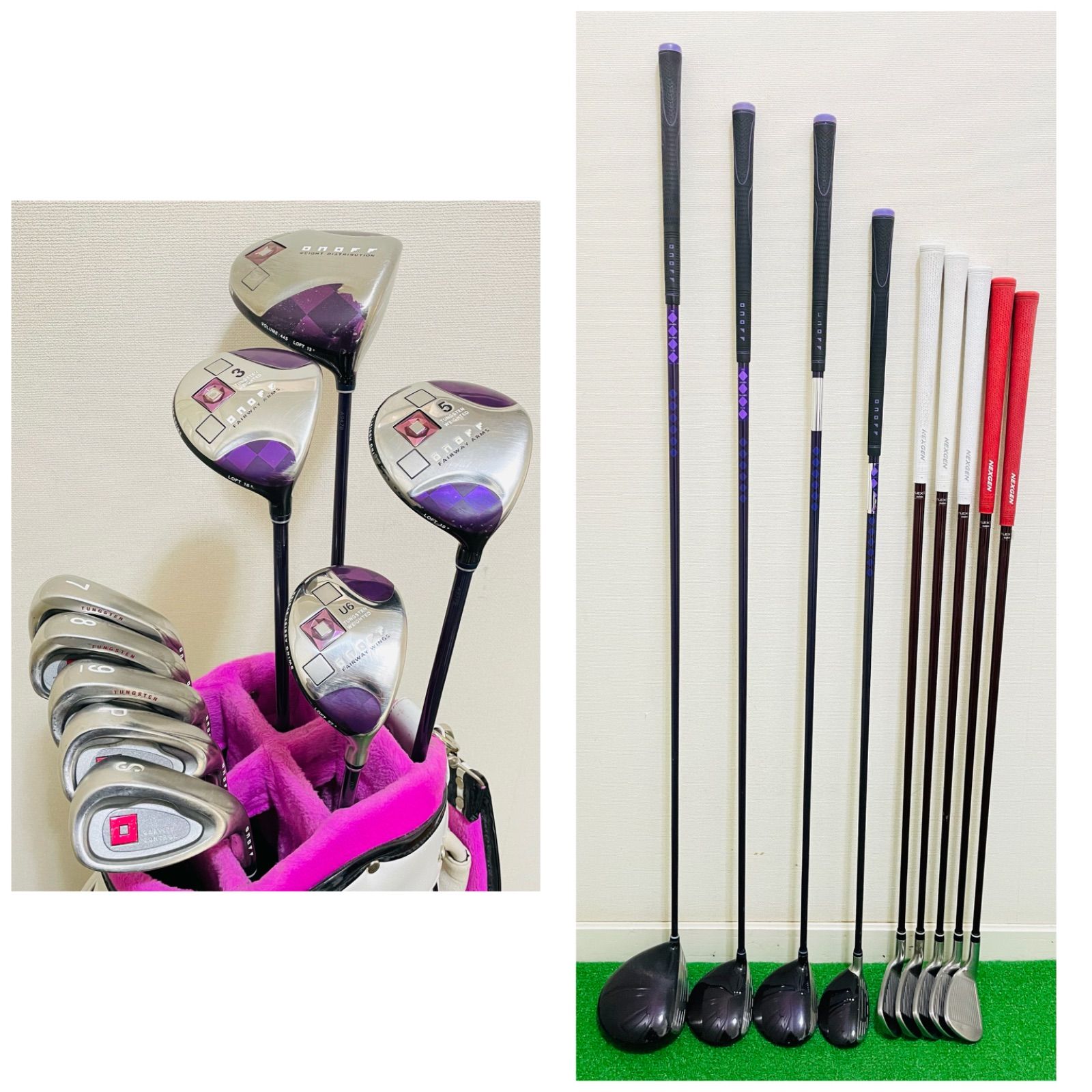 ONOFF オノフ レディース 2014年 2008年 女性用 右利き ゴルフクラブ9