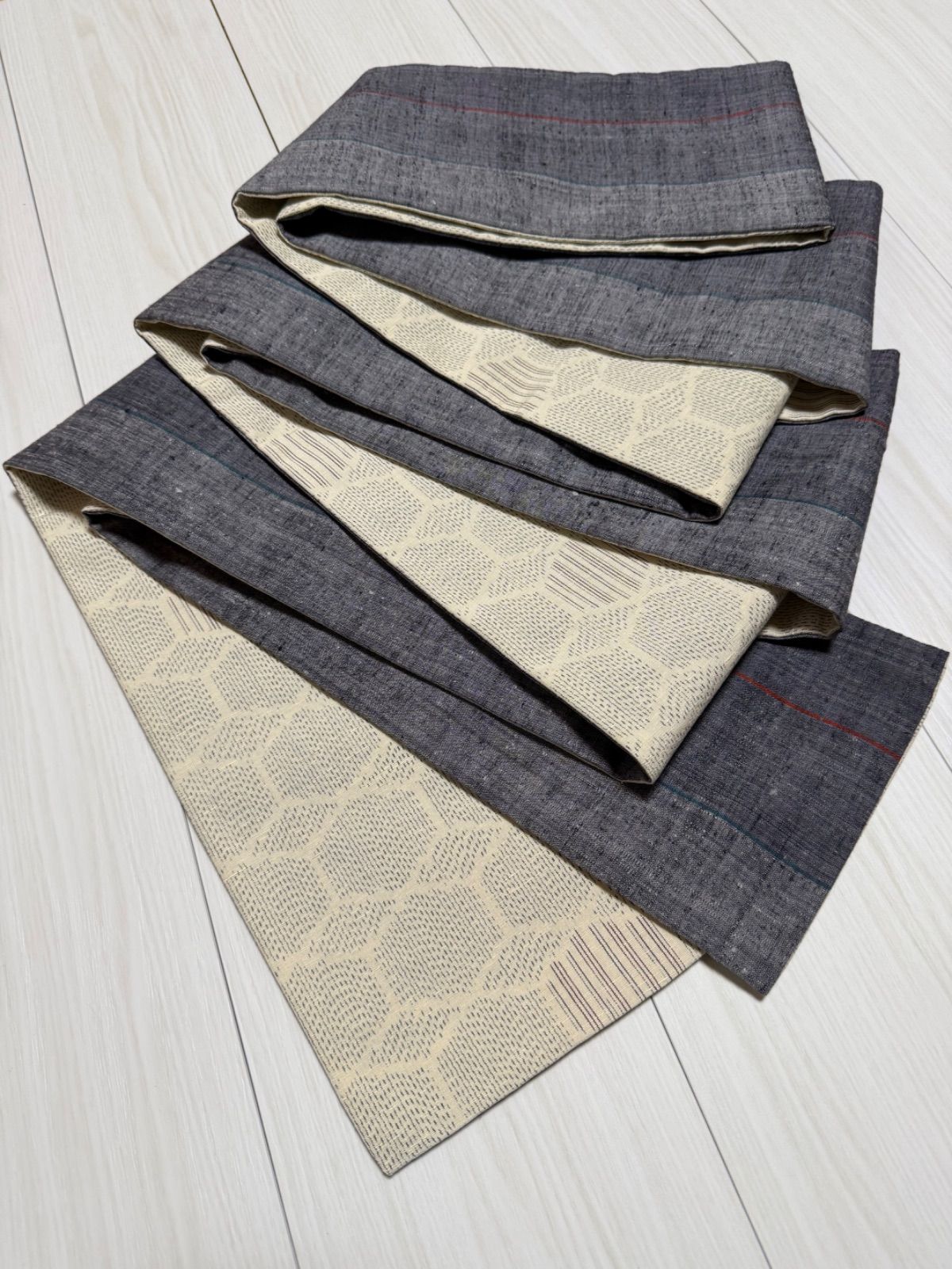 半幅帯 本場結城紬