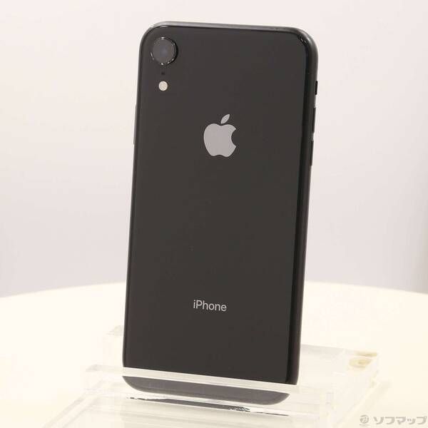 品〕 iPhoneXR 64GB ブラック MT002J／A 割引 SIMフリー【258】