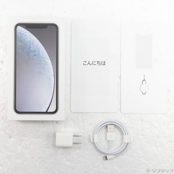 スマートフォン・携帯電話 〔品〕 iPhoneXR 64GB ホワイト MT032J／A