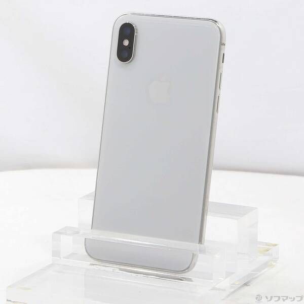 64GB シルバー MQAY2J⁄A iPhoneX APPLE SIMフリー X 中古即日発送
