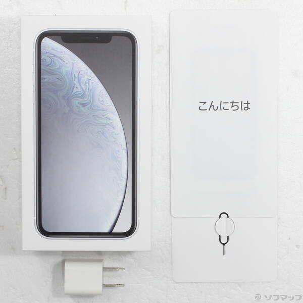中古品〕 iPhoneXR 64GB ホワイト MT032J／A SIMフリー【344】 - メルカリ