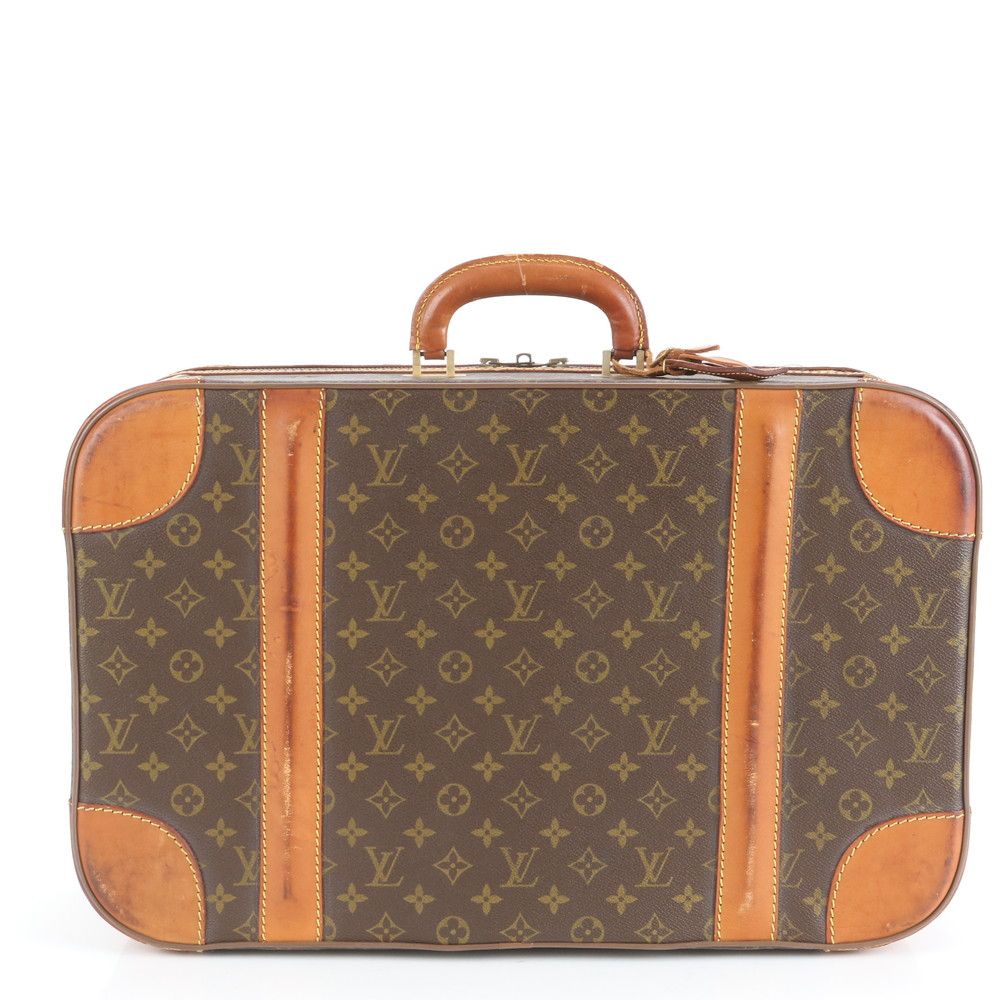 ルイヴィトン モノグラム ストラトス 55 レザー トランク ハードケース ビジネス バッグ スーツケース 出張 旅行 A 4 メンズ RUE DB 10-1