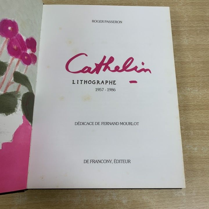 △01)【1点限り!】ベルナール・カトラン リトグラフ画集/Cathelin