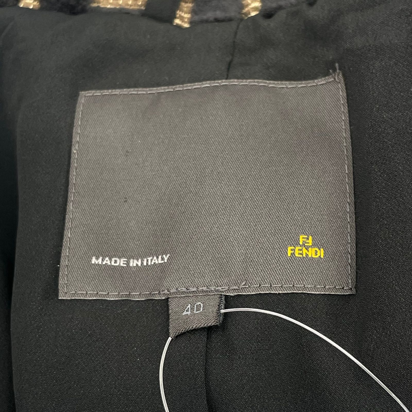 極美品 FENDI フェンディ コート ロング ズッカ柄 ブラワン サイズ40