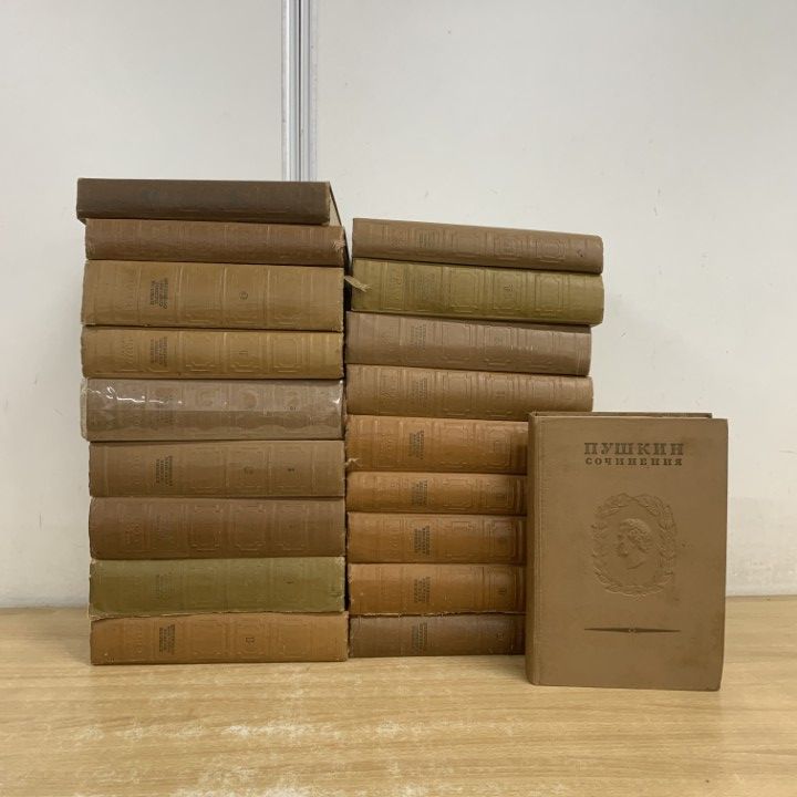 02 ! プーシキン全集 19冊セット 詩 洋書 ロシア文学 アレクサンドルセル ゲーヴィチ プーシキン ナウカ 文学 B