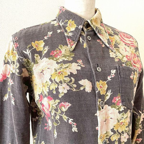  anc ジュンヤワタナベ コムデギャルソン COMMEdesGARCONS シャツ ブラウス 9 花柄 デニム風 レディース 935366 長袖 シャツ ブラウス