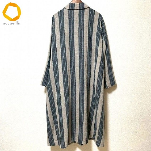 wnc コットンハウスアヤ Cotton House Aya ワンピース M グレー 紺