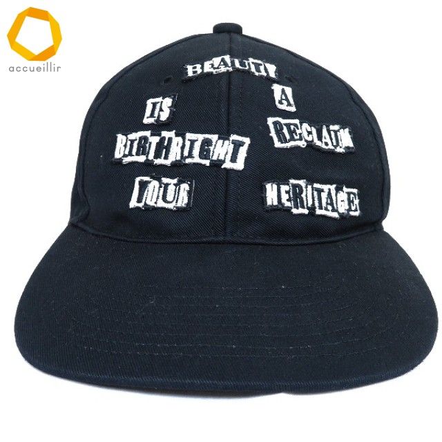 ah ヴァレンティノガラヴァーニ valentino garavani キャップ 58 黒 MONTAGE 6-PANEL CAP モンタージュ6 イタリア製 959353 k 01