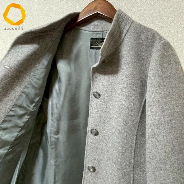 大きいサイズ13+ #wnc レリアン Leilian コート 9 グレー カシミヤ