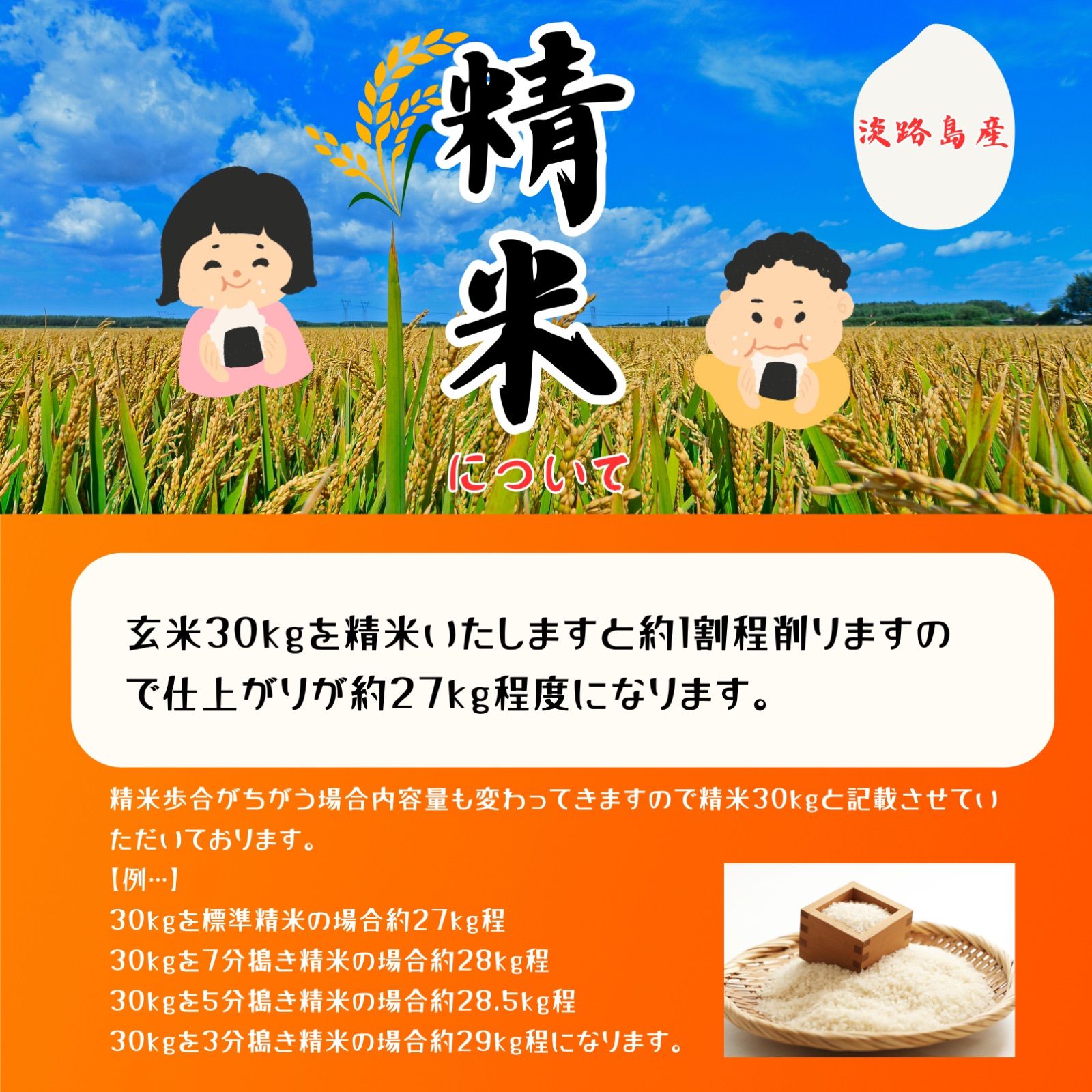 令和7年産 淡路島産コシヒカリ玄米30kg 送料無料 - メルカリ