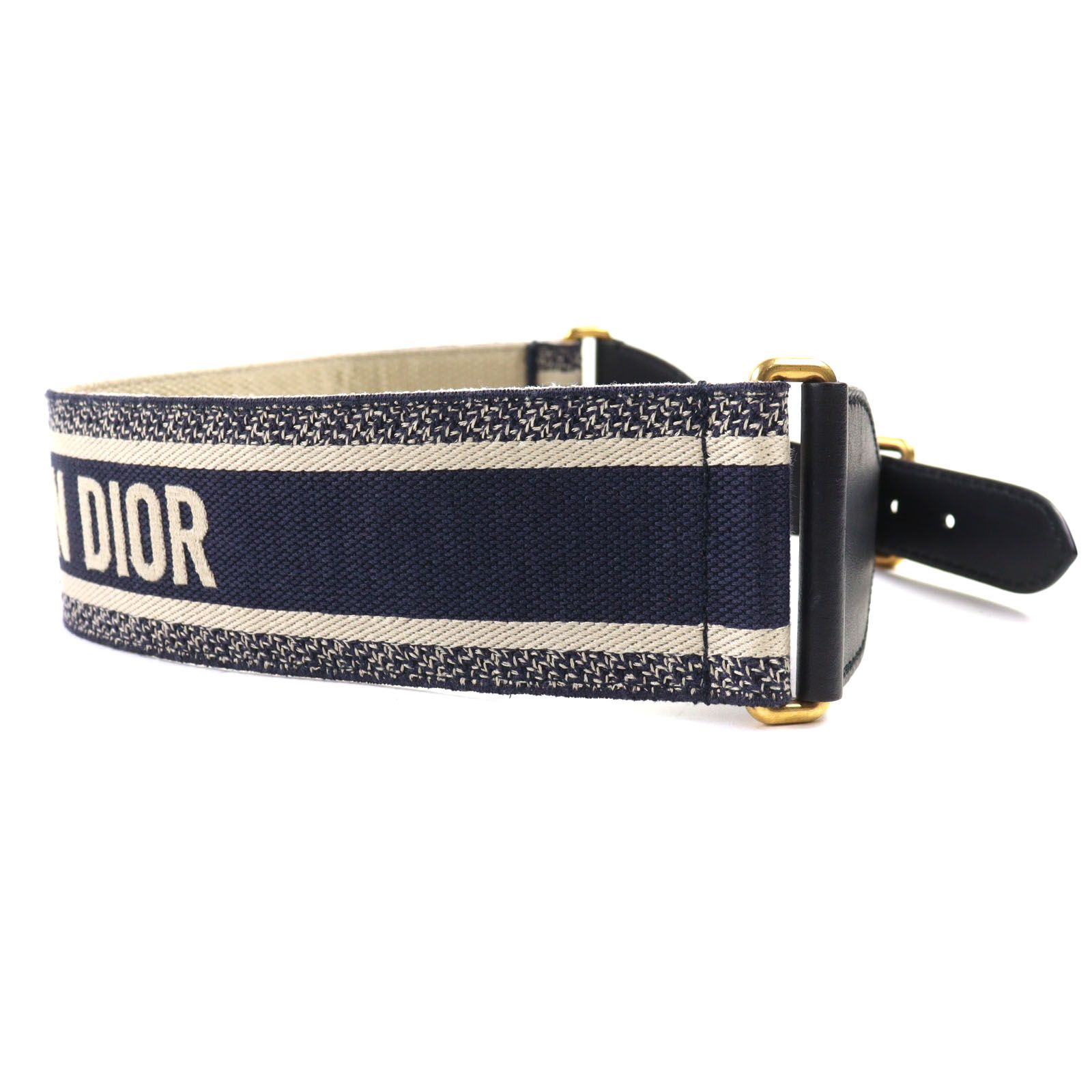 極美品】Dior ロゴ入りキャンバスベルト~ 極美品Dior ロゴ入り