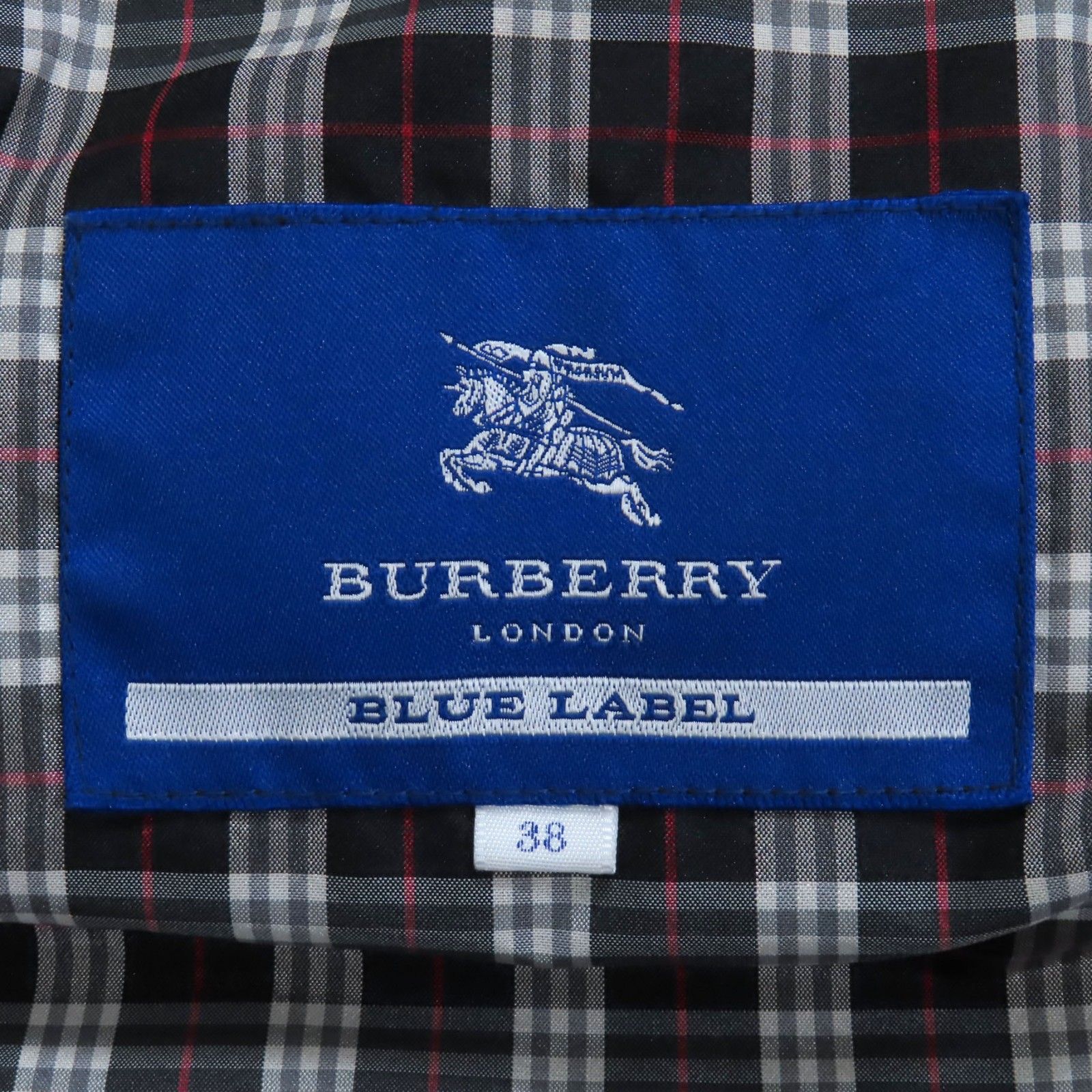 美品◇BURBERRY BLUE LABEL バーバリーブルーレーベル 裏地チェック