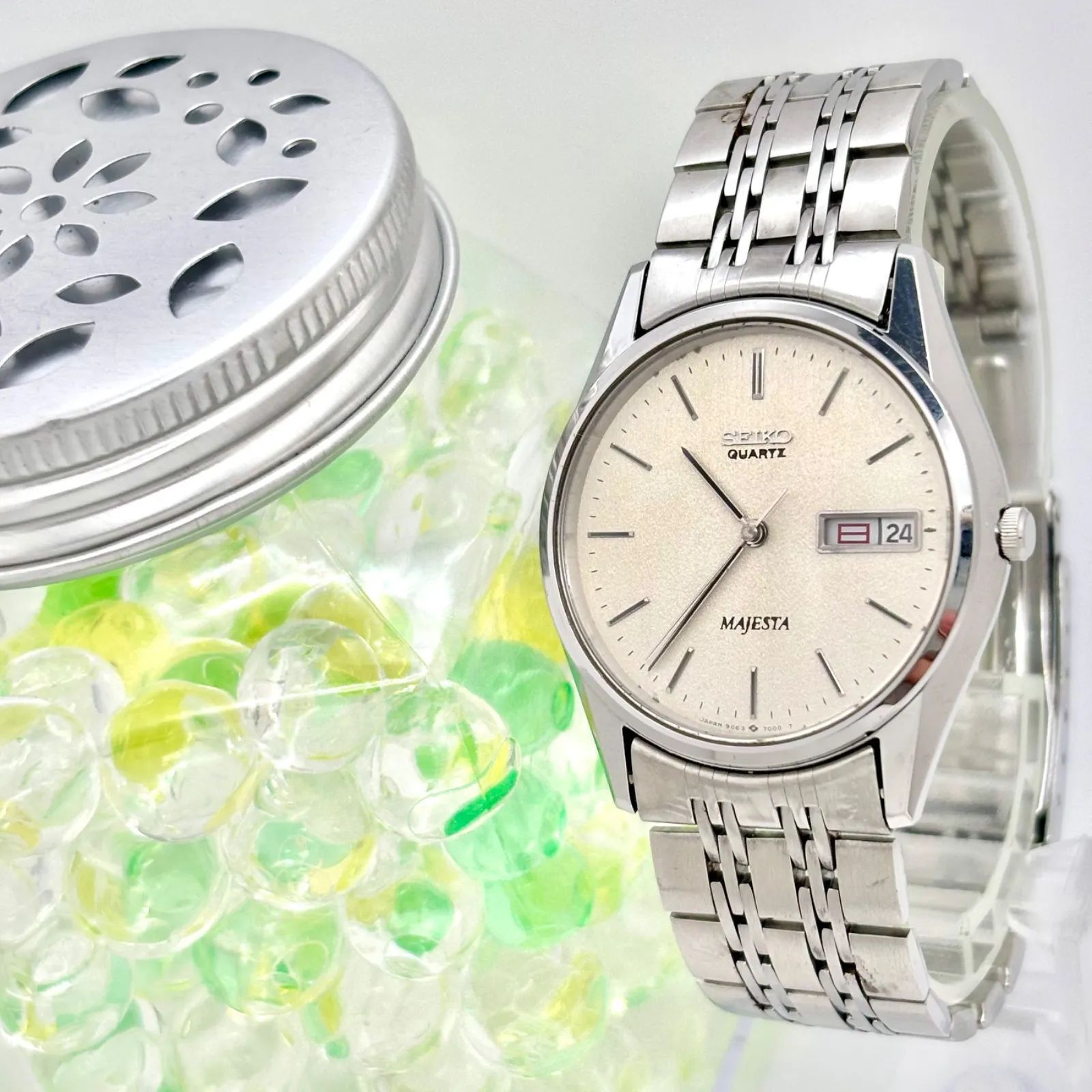 【稼働】SEIKO MAJESTA 腕時計 メンズ デイデイト 新品電池 新品電池】SEIKO セイコー MAJESTA マジェスタ メンズ 腕時計 シルバー