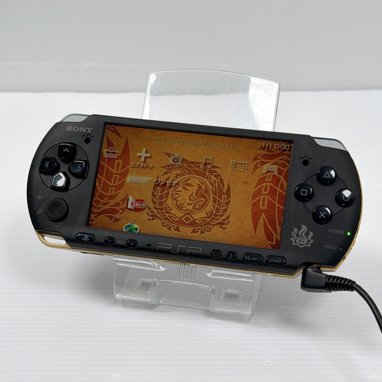  PSP 3000 モンスターハンターポータブル 3 rd ハンターズモデル FW 6 60 ソニー プレイステーション ポータブル SONY PlayStation Portable Monster Hunter 本体(PSP) プレイステーションポータブル(PSP)