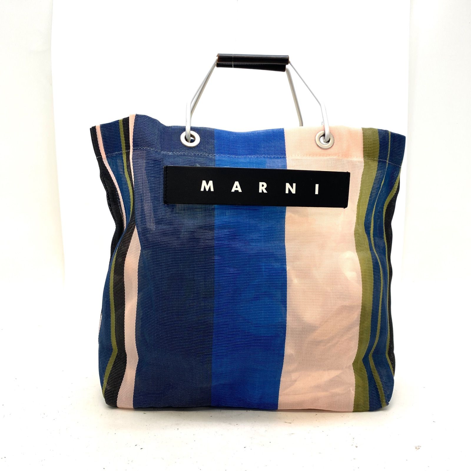 マルニ トート バッグ ストライプ ピンク ビジネス 旅行 FY294