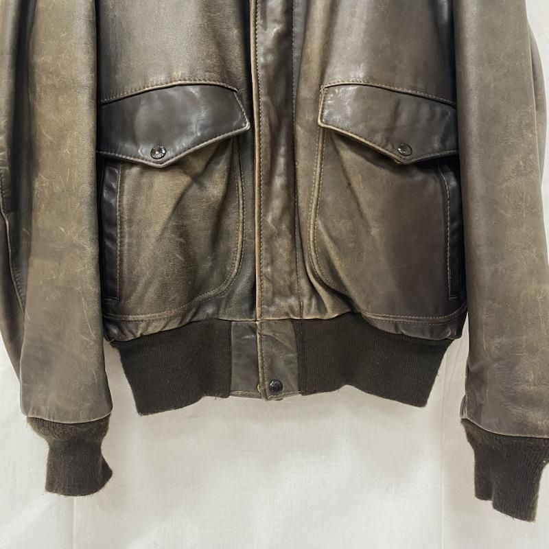 ショット 184SM A-2 JACKET ライナー付き 襟ボア レザージャケット