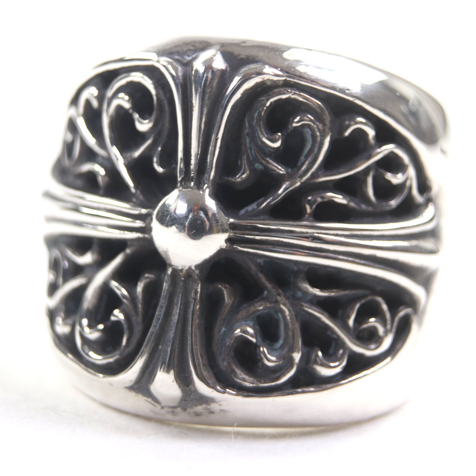 美品▽CHROME HEARTS クロムハーツ クラシックオーバルクロス 925