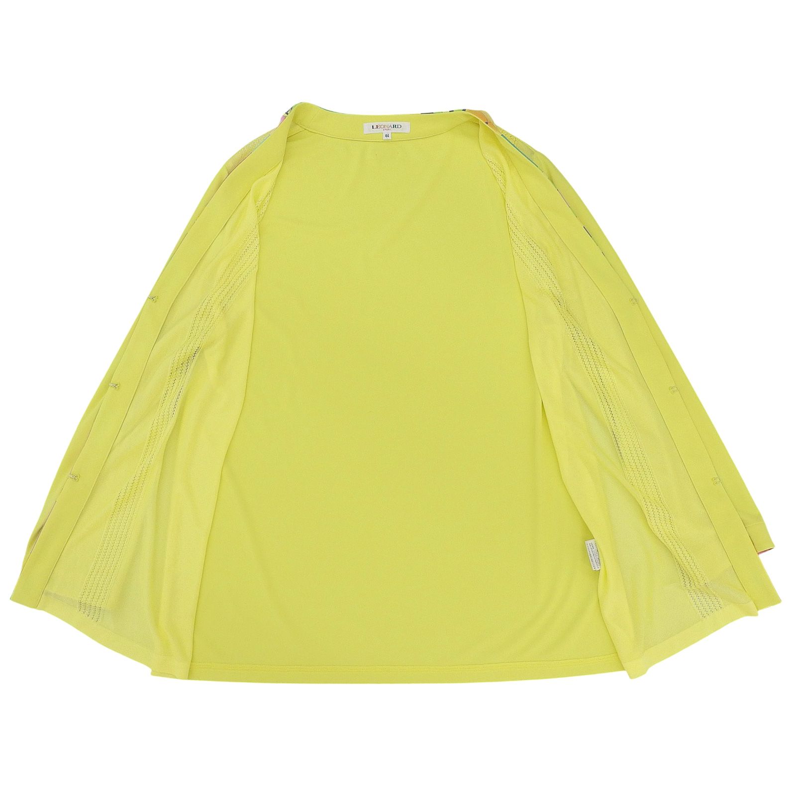 極美品△LEONARD SPORT レオナールスポーツ 598097 花柄 カンカン素材