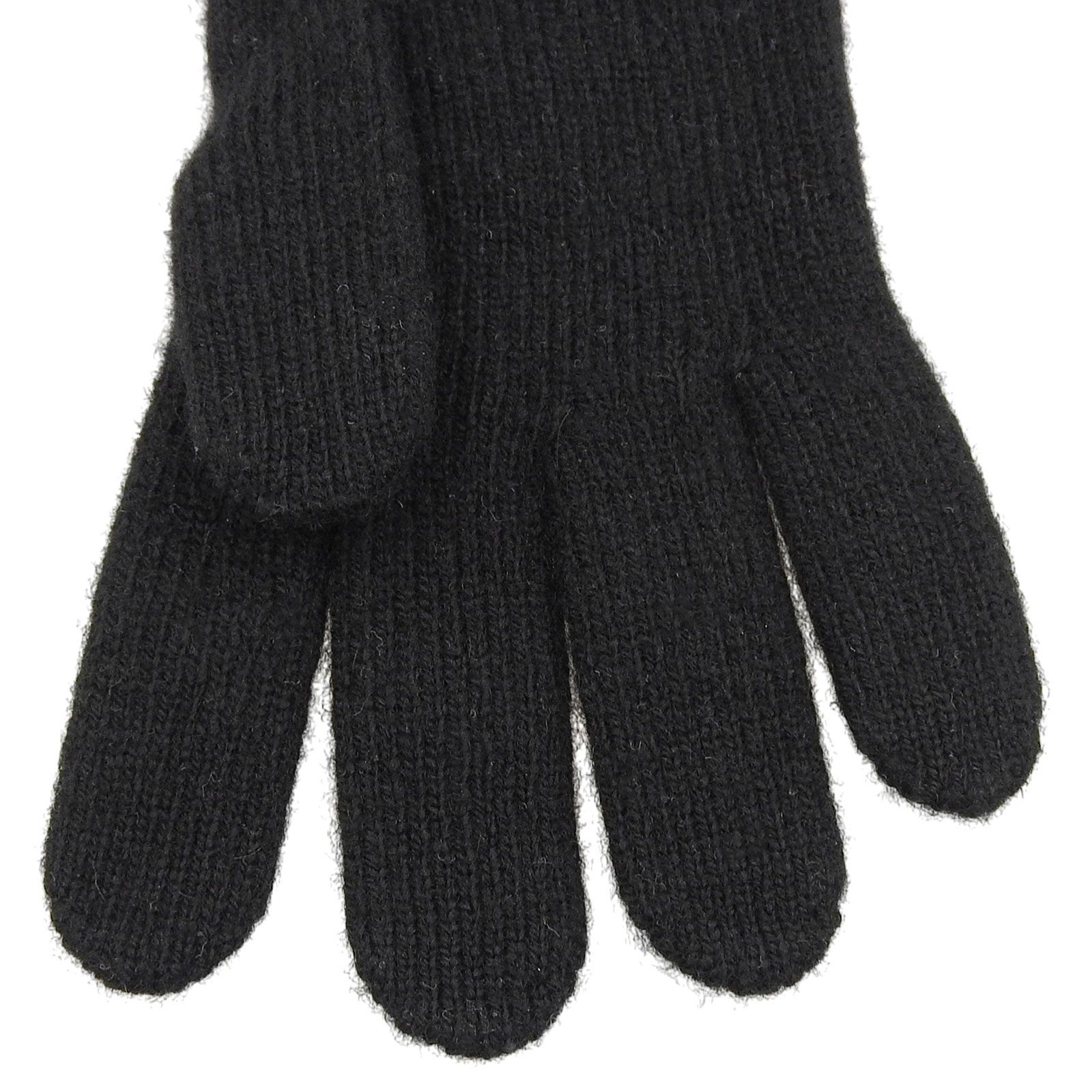  HERMES エルメス ダーリン メドール シルバー金具 カシミヤ ニット グローブ 手袋 ブラック M イタリア製 レディース 手袋 アームカバー 小物