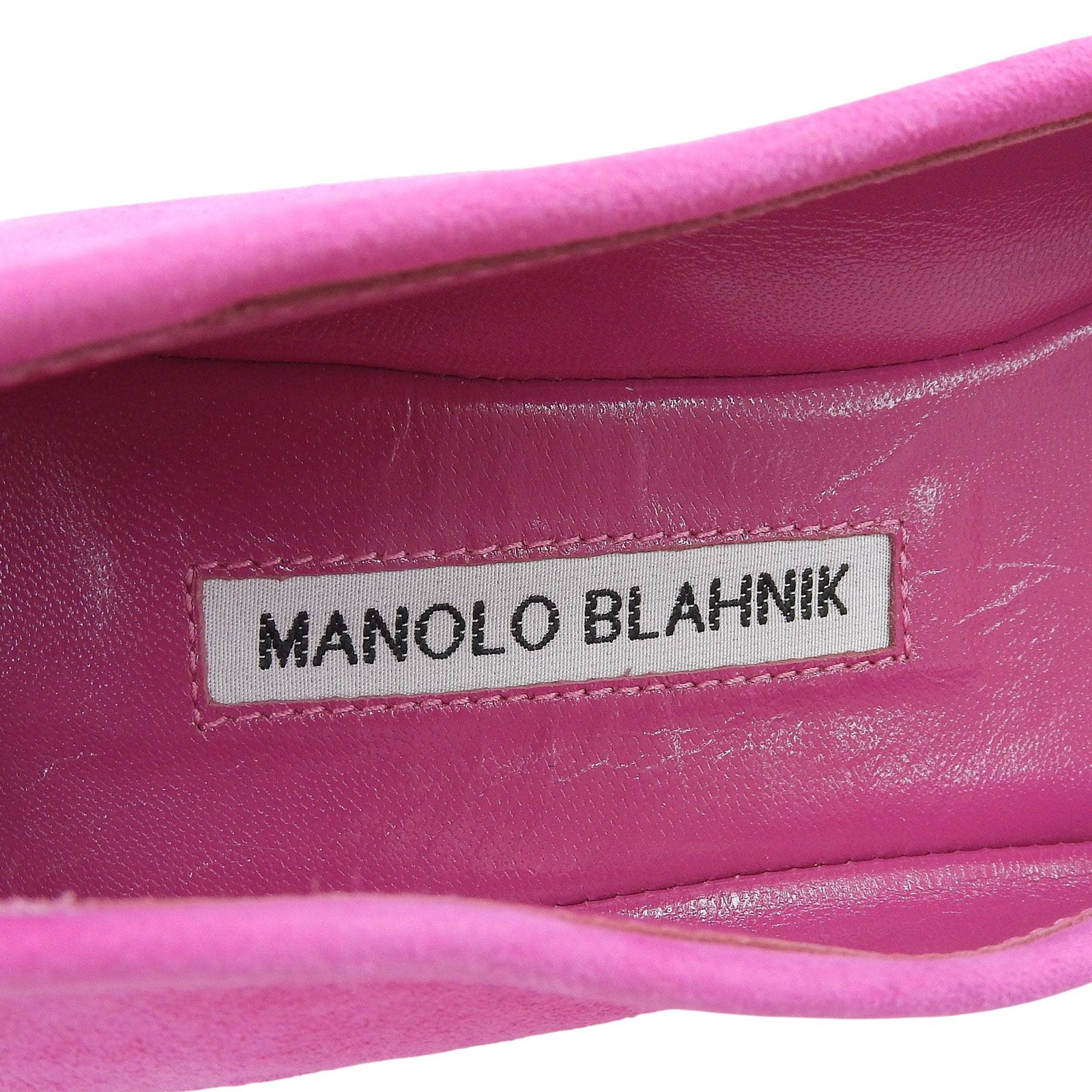 【美品】マノロブラニク Manolo Blahnik ピンク　35サイズ マノロブラニク MANOLO BLAHNIK MANOLO BLAHNIK パンプス HANGISI OPAL